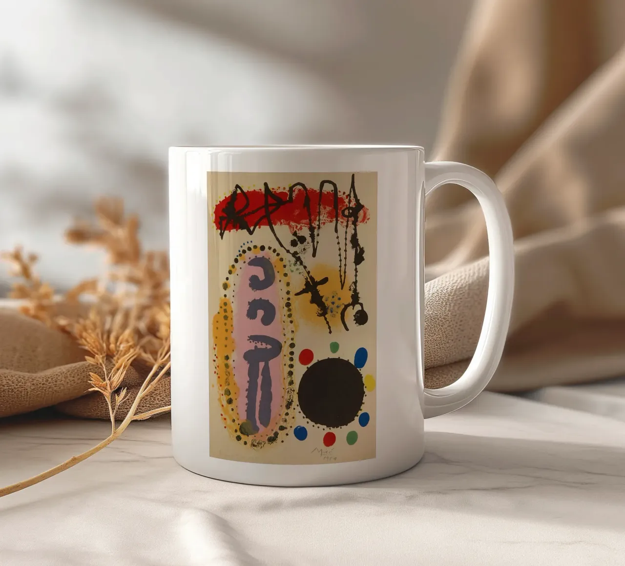 Joan Miró Kunst keramische mok van Maegan