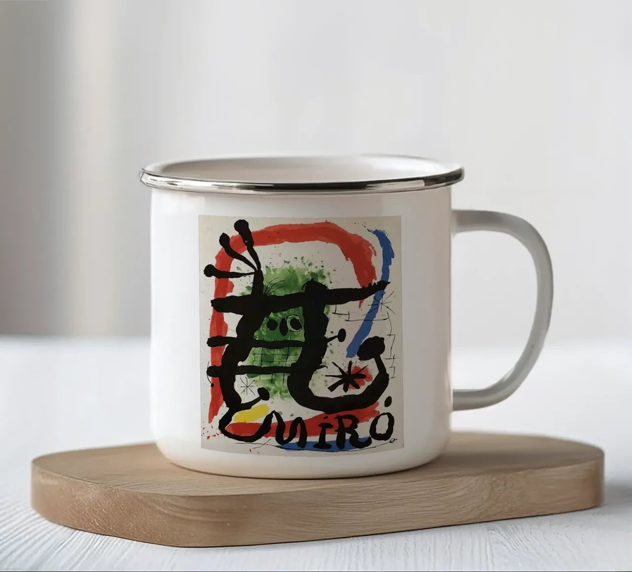 Joan Miró Arte tazza in smalto da Maegan
