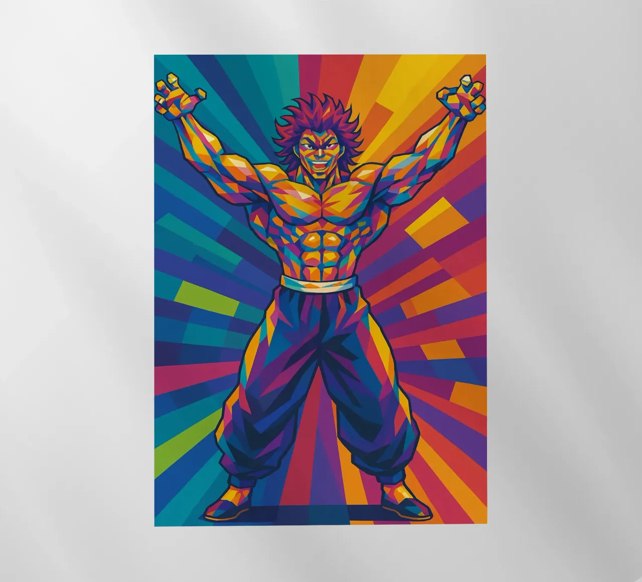 yujiro hanma pellicola backlit da HopeStudio