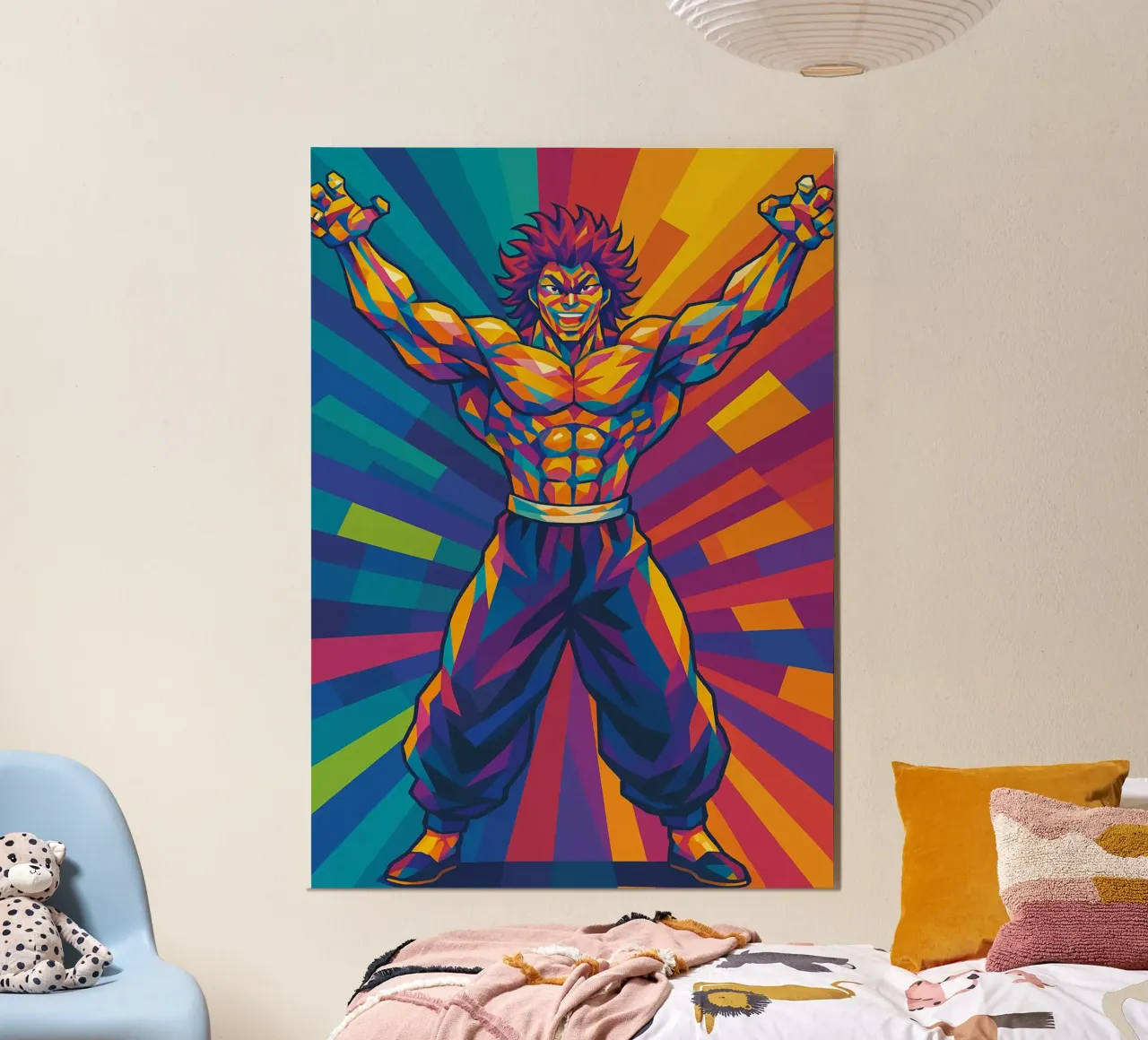 yujiro hanma alluminio dibond da HopeStudio