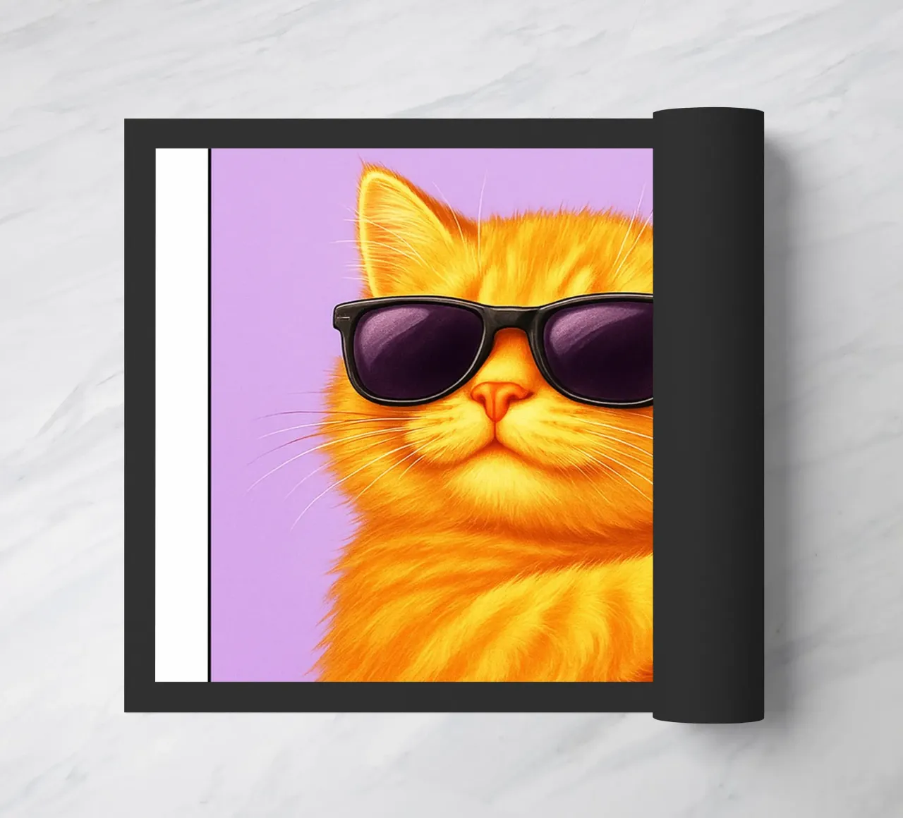 Divertente Gatto cool Più allegria meno paura zerbino da the gindils