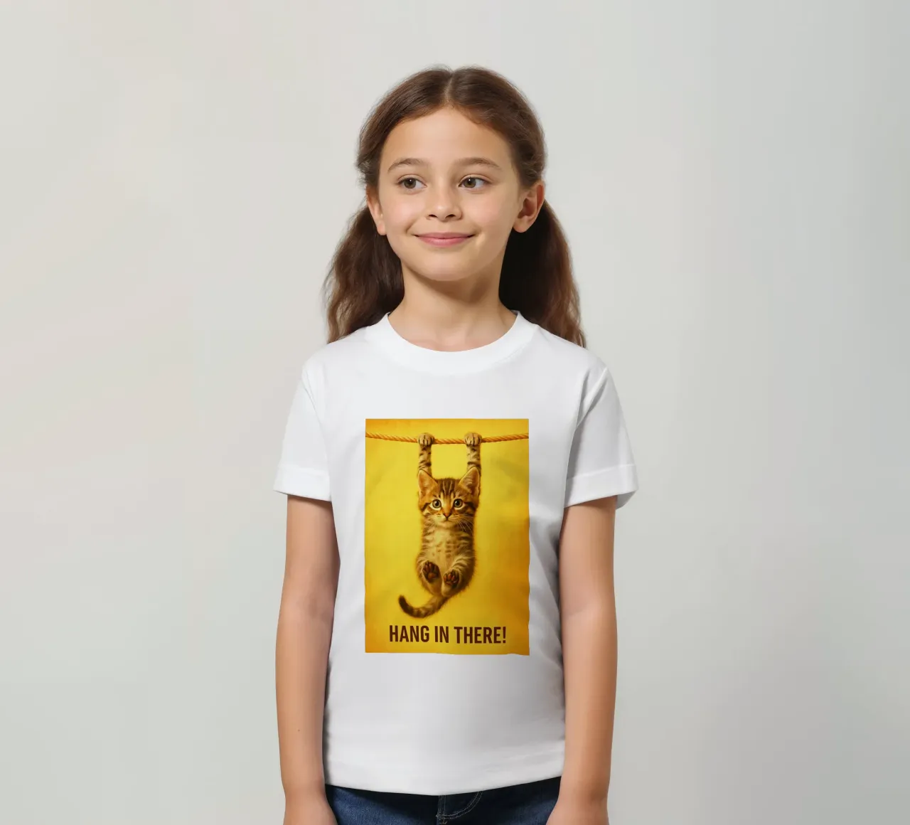 Divertente Gatto che resiste t-shirt bambini da the gindils