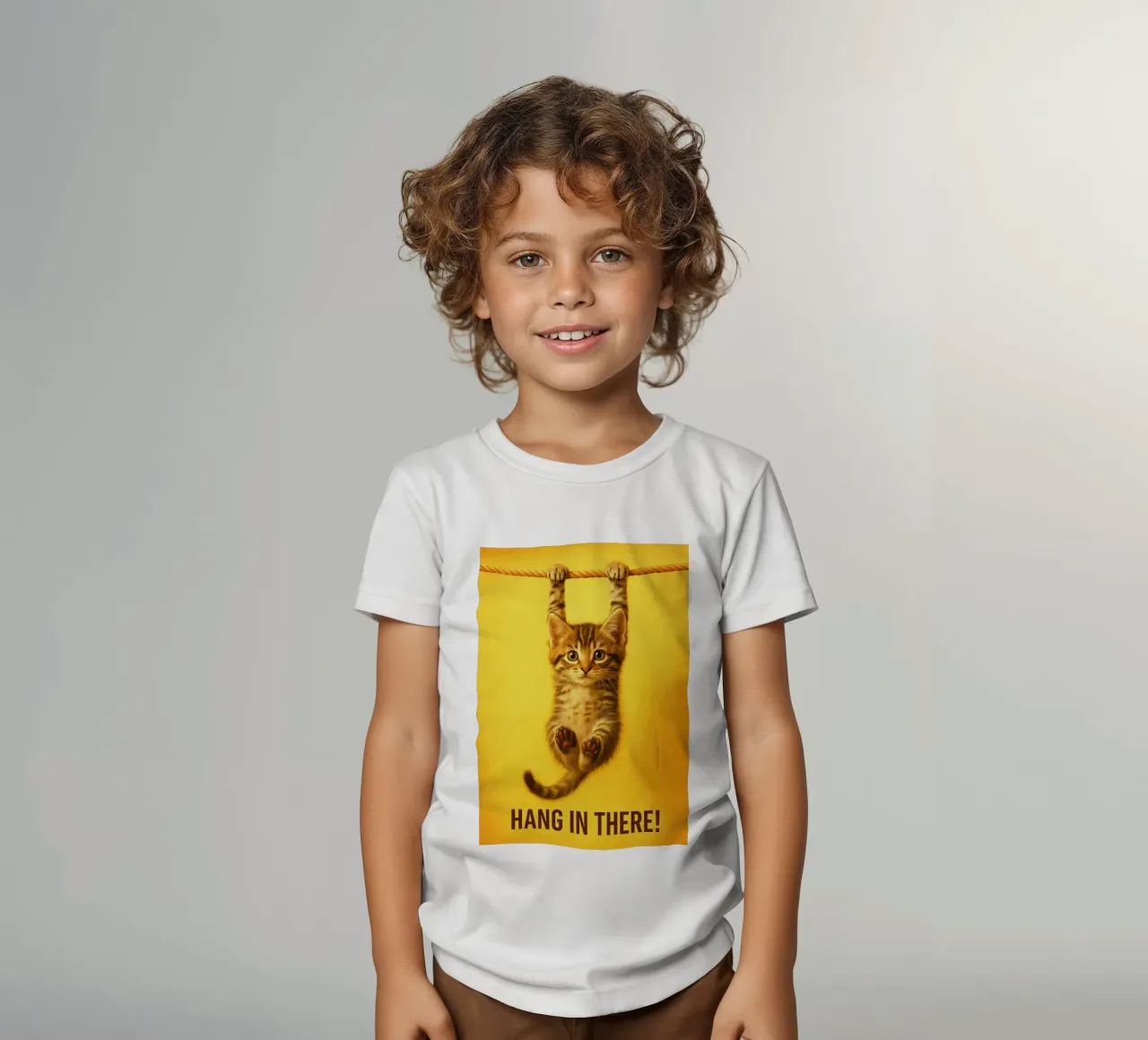 Divertente Gatto che resiste t-shirt bambini da the gindils