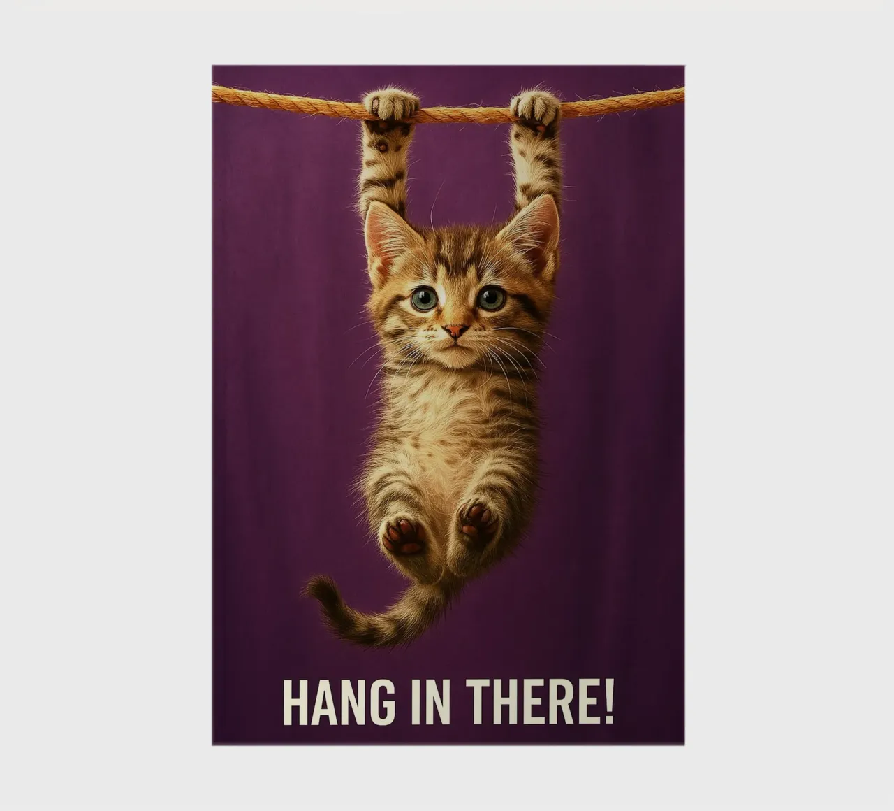 Hang in There Funny Cat notebook by the gindils