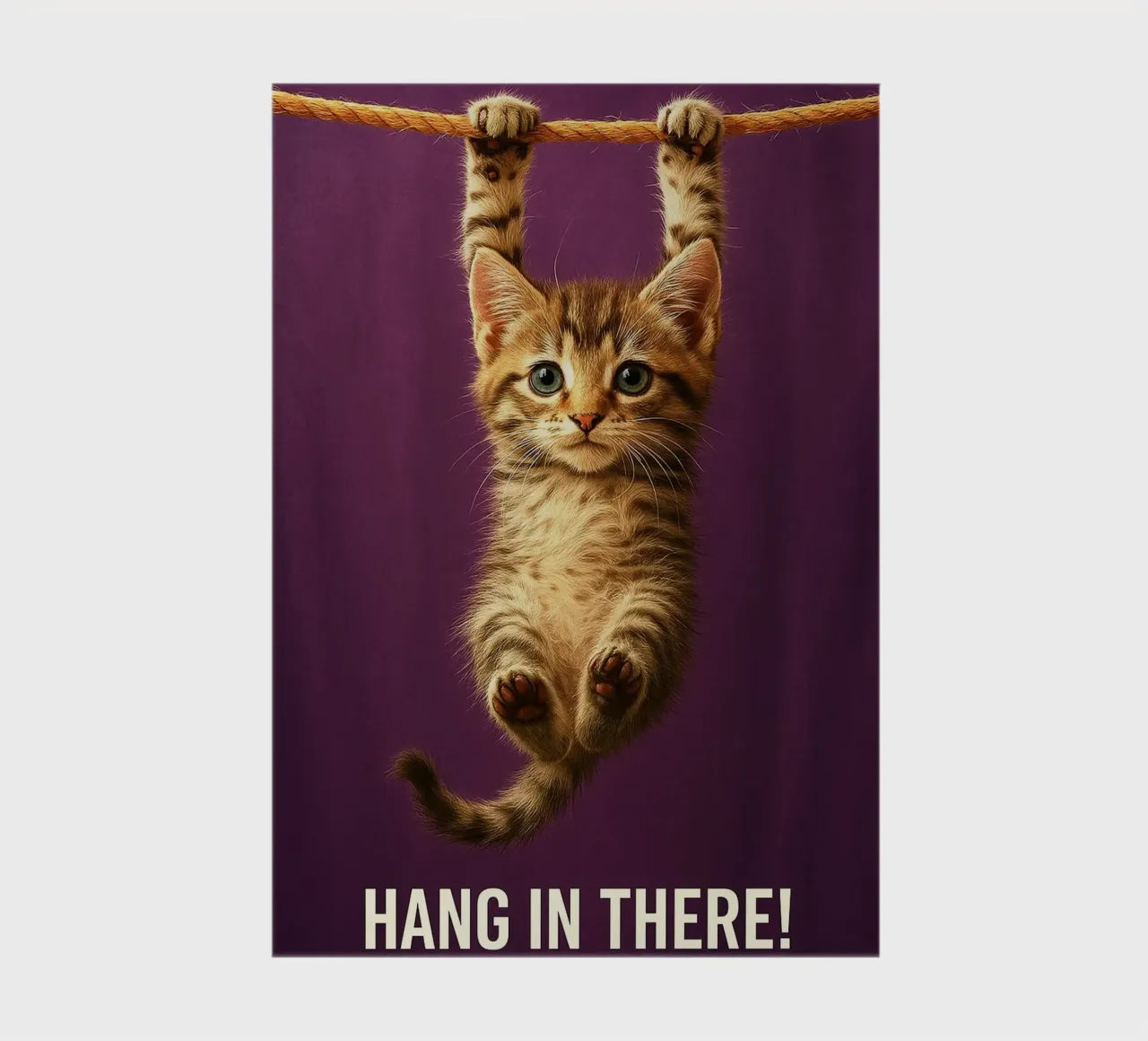Hang in There Funny Cat notebook by the gindils