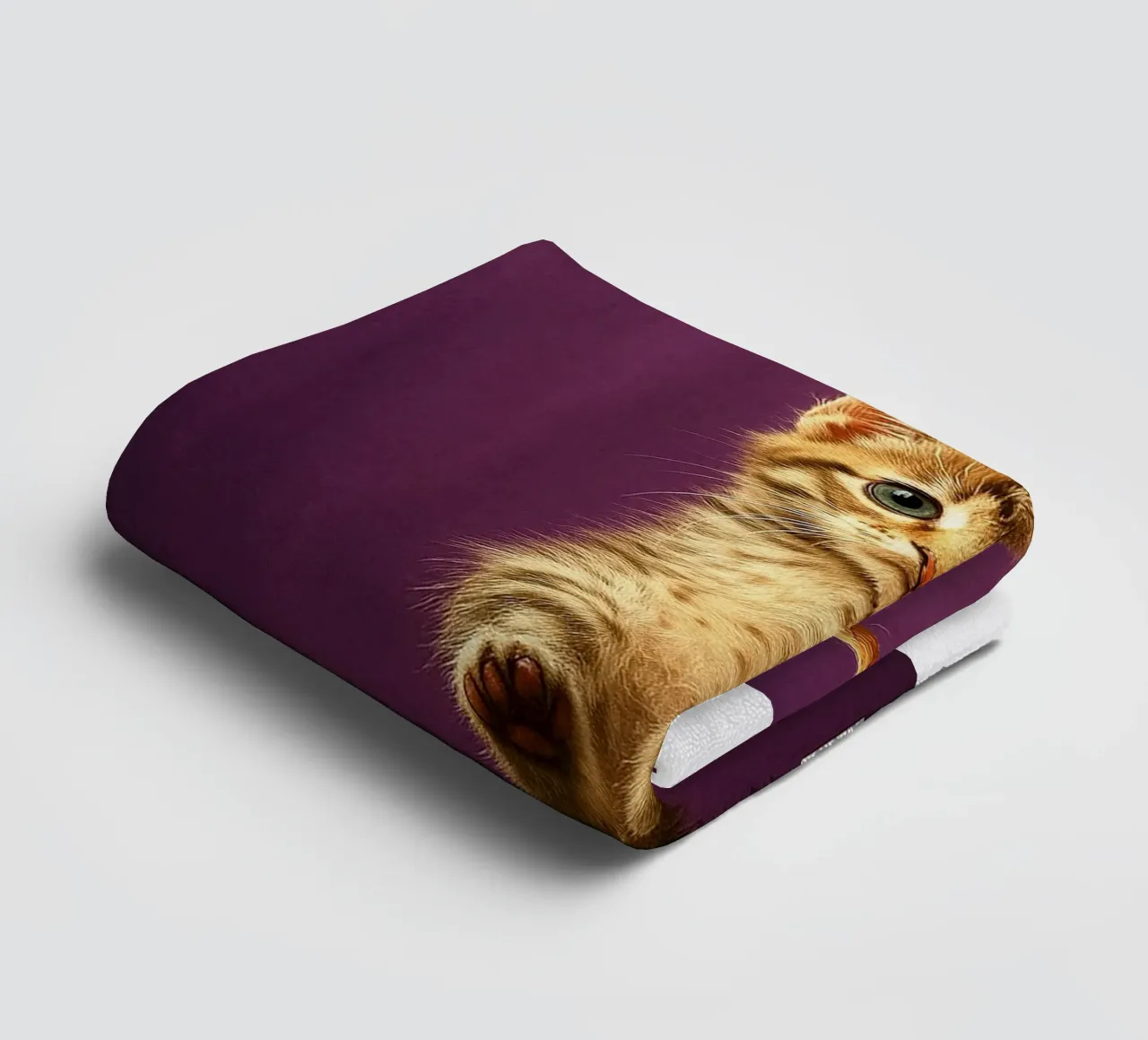 Hang in There Funny Cat towel by the gindils
