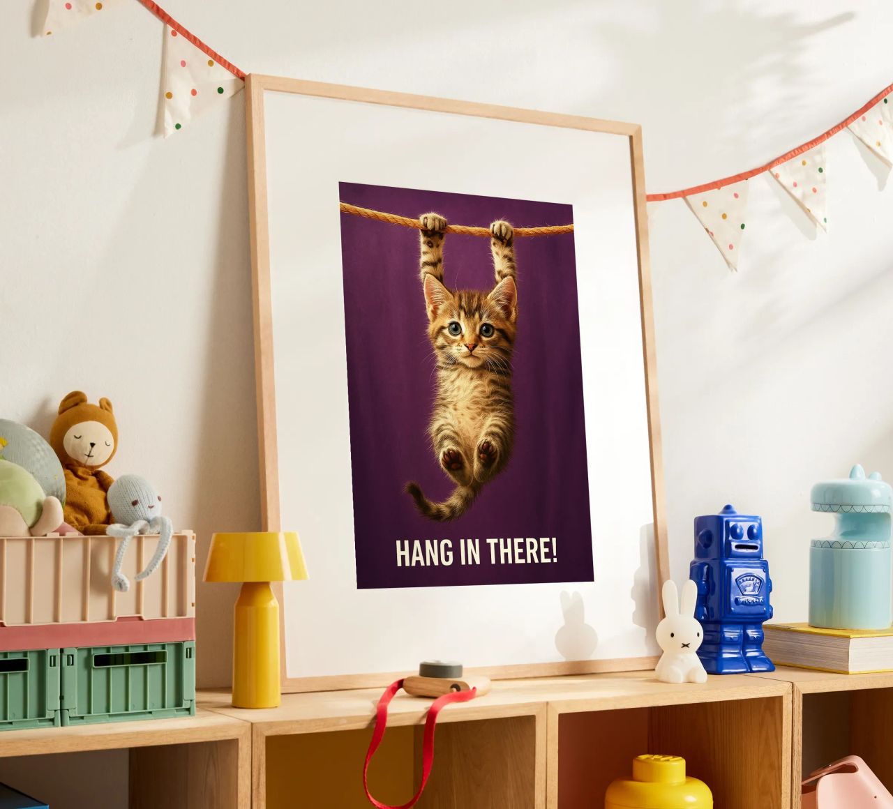 Tenez bon Drôle de chat poster de the gindils