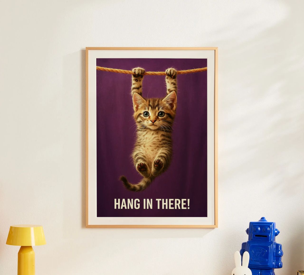 Tenez bon Drôle de chat poster de the gindils