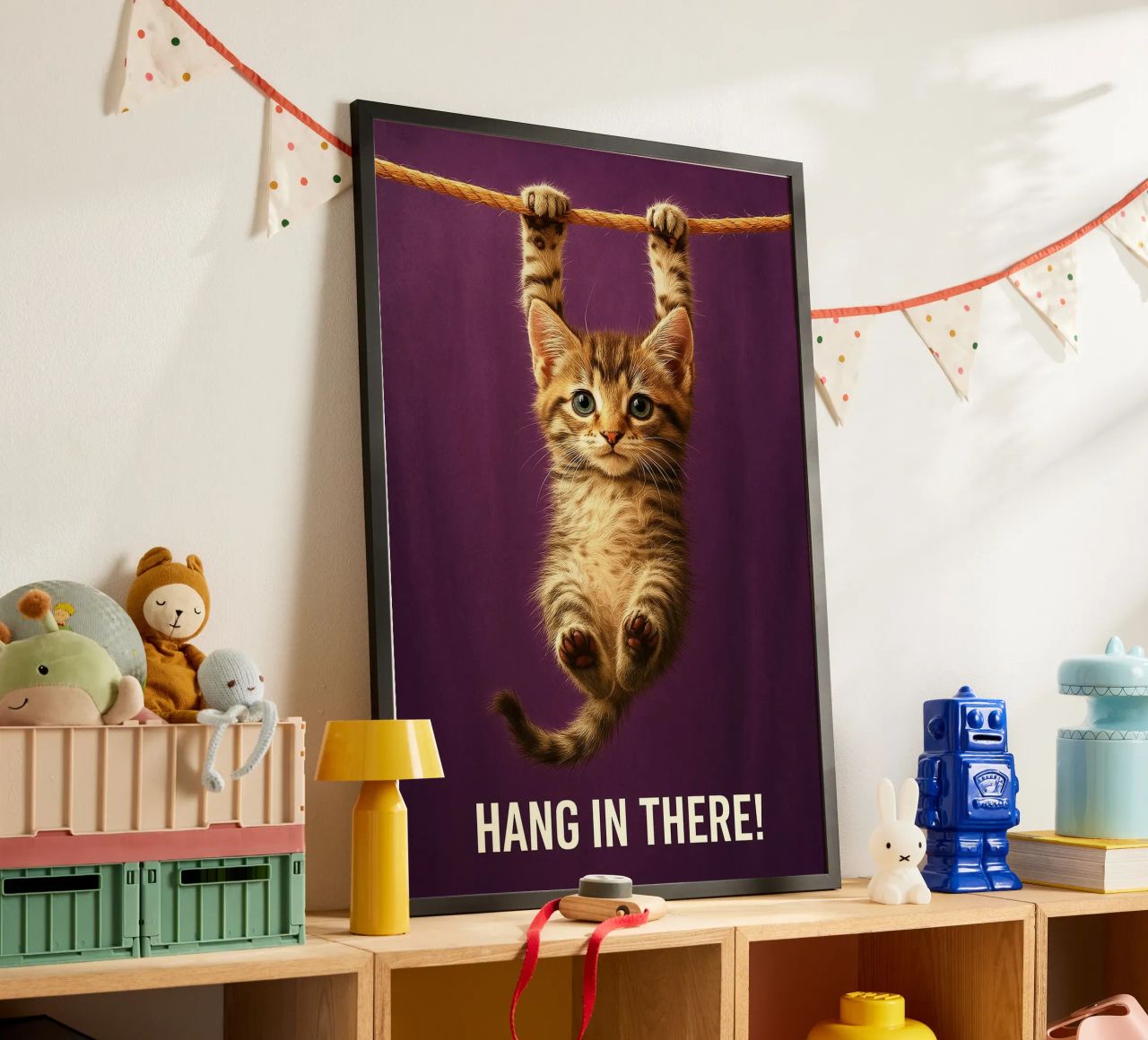 Tenez bon Drôle de chat poster de the gindils