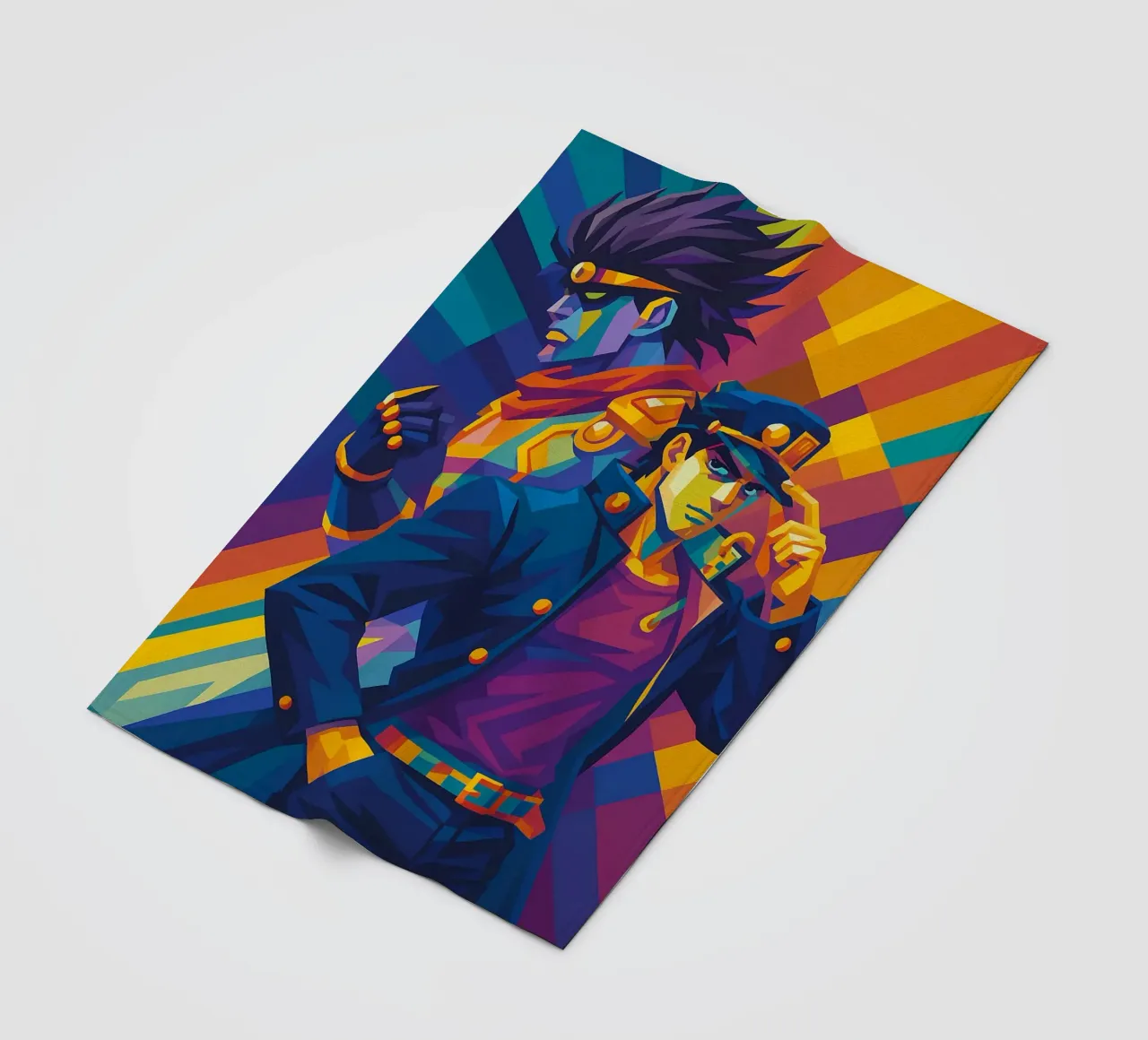 Jojo's Bizarre Adventure coperta in pile da HopeStudio