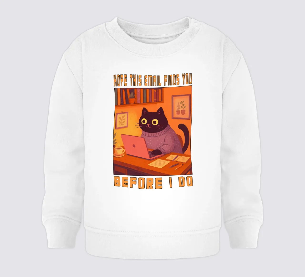 Spero che questa e-mail vi trovi gatto felpa neonato da the gindils