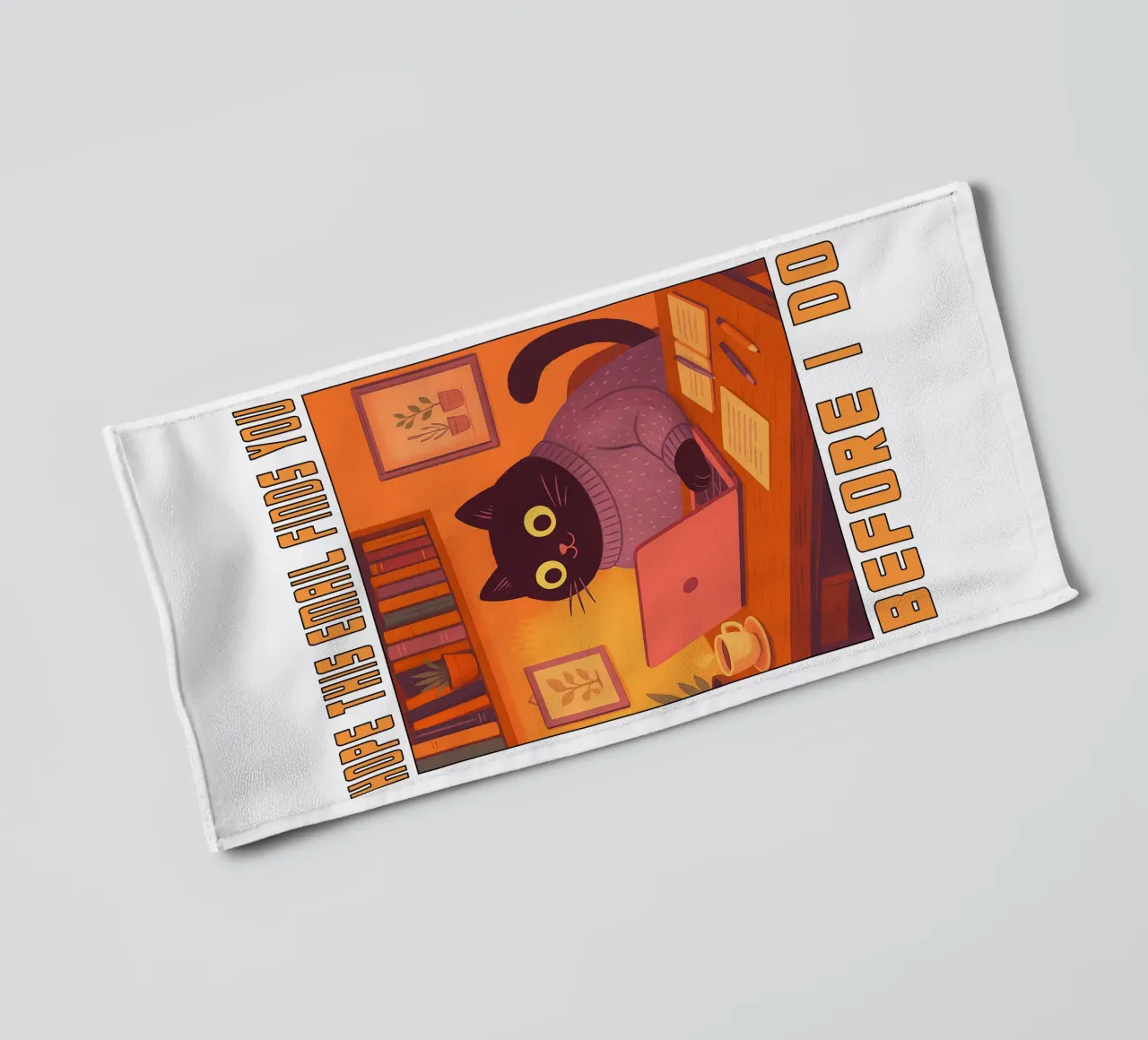 Ich hoffe, diese E-Mail findet Ihre Katze Handtuch von the gindils