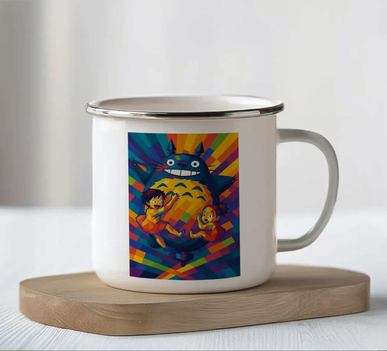 my neighbor totoro tazza in smalto da HopeStudio