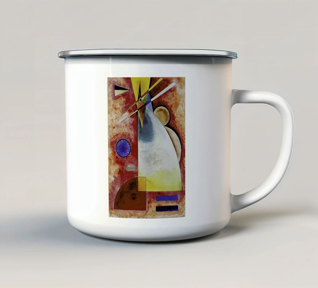 Kandinsky - Intermingling enamel mug by ARTOTHEK