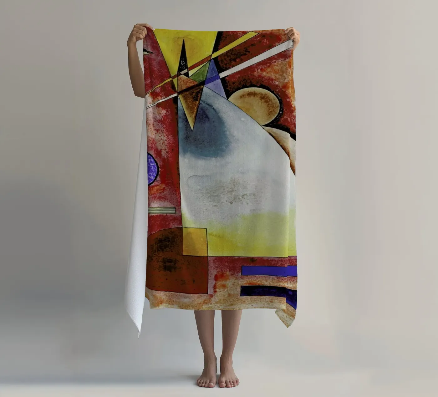 Kandinsky - Intermingling strandhanddoek van ARTOTHEK