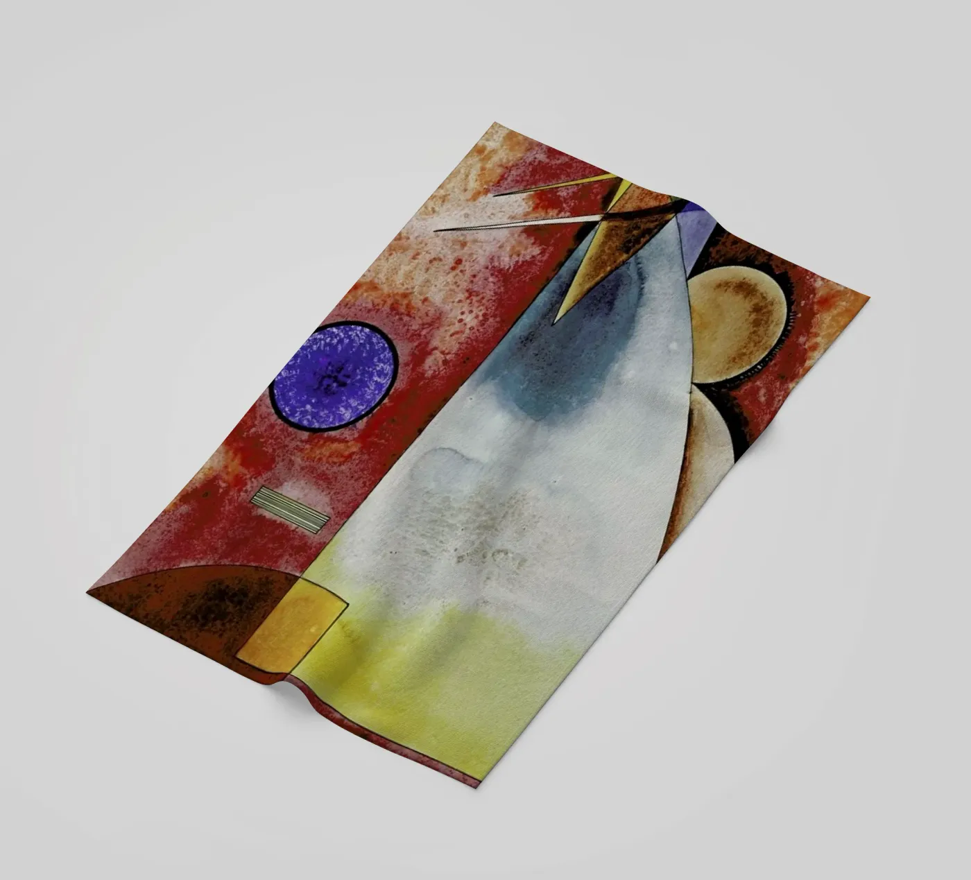 Kandinsky - Intermingling strandhanddoek van ARTOTHEK