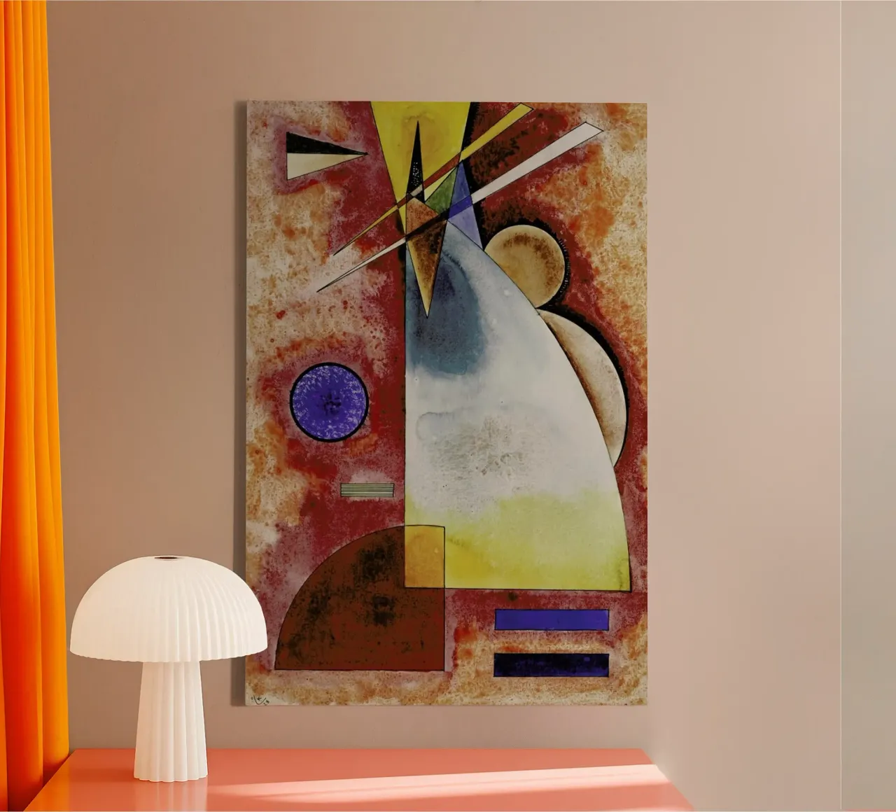 Kandinsky - Intermingling canvas van ARTOTHEK
