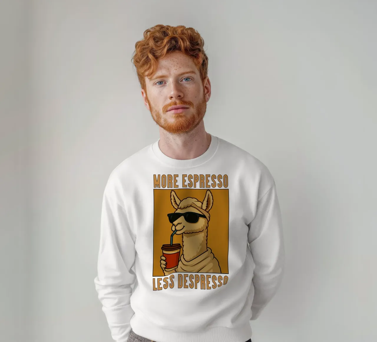 More Espresso Less Despresso Llama felpa da the gindils