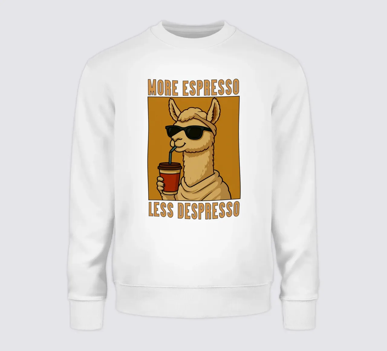 More Espresso Less Despresso Llama felpa da the gindils