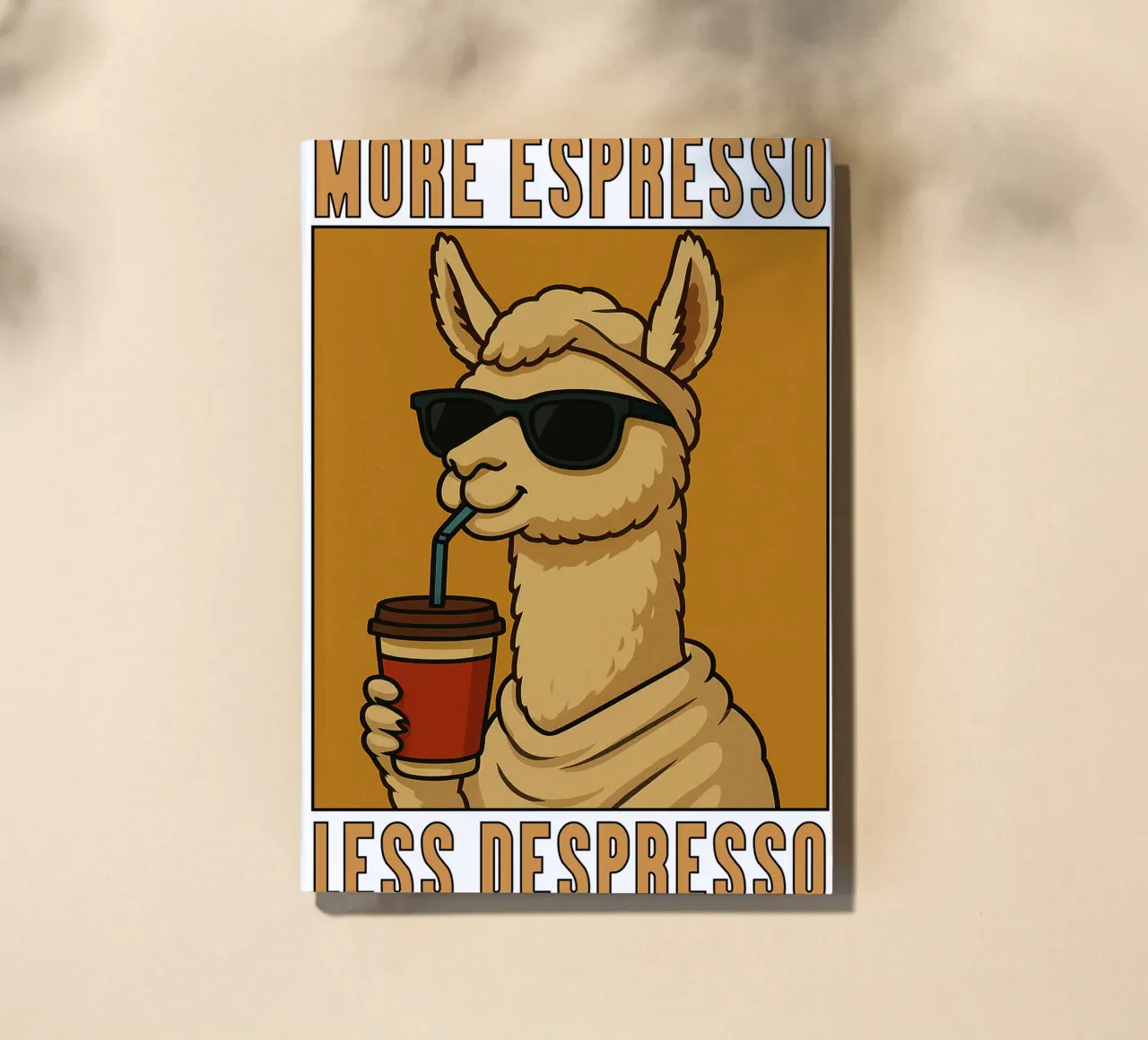 More Espresso Less Despresso Llama notebook by the gindils