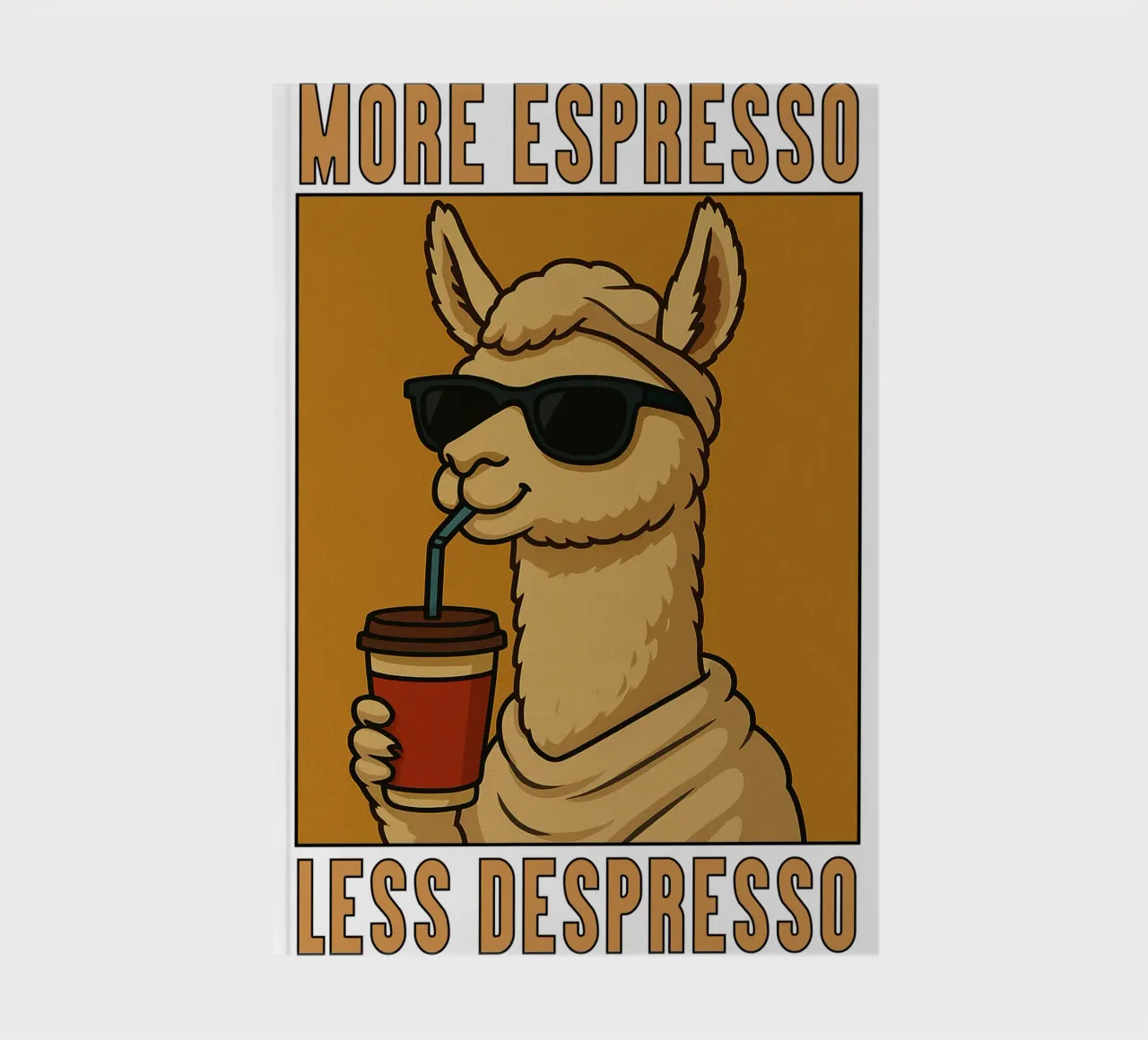 More Espresso Less Despresso Llama notebook by the gindils