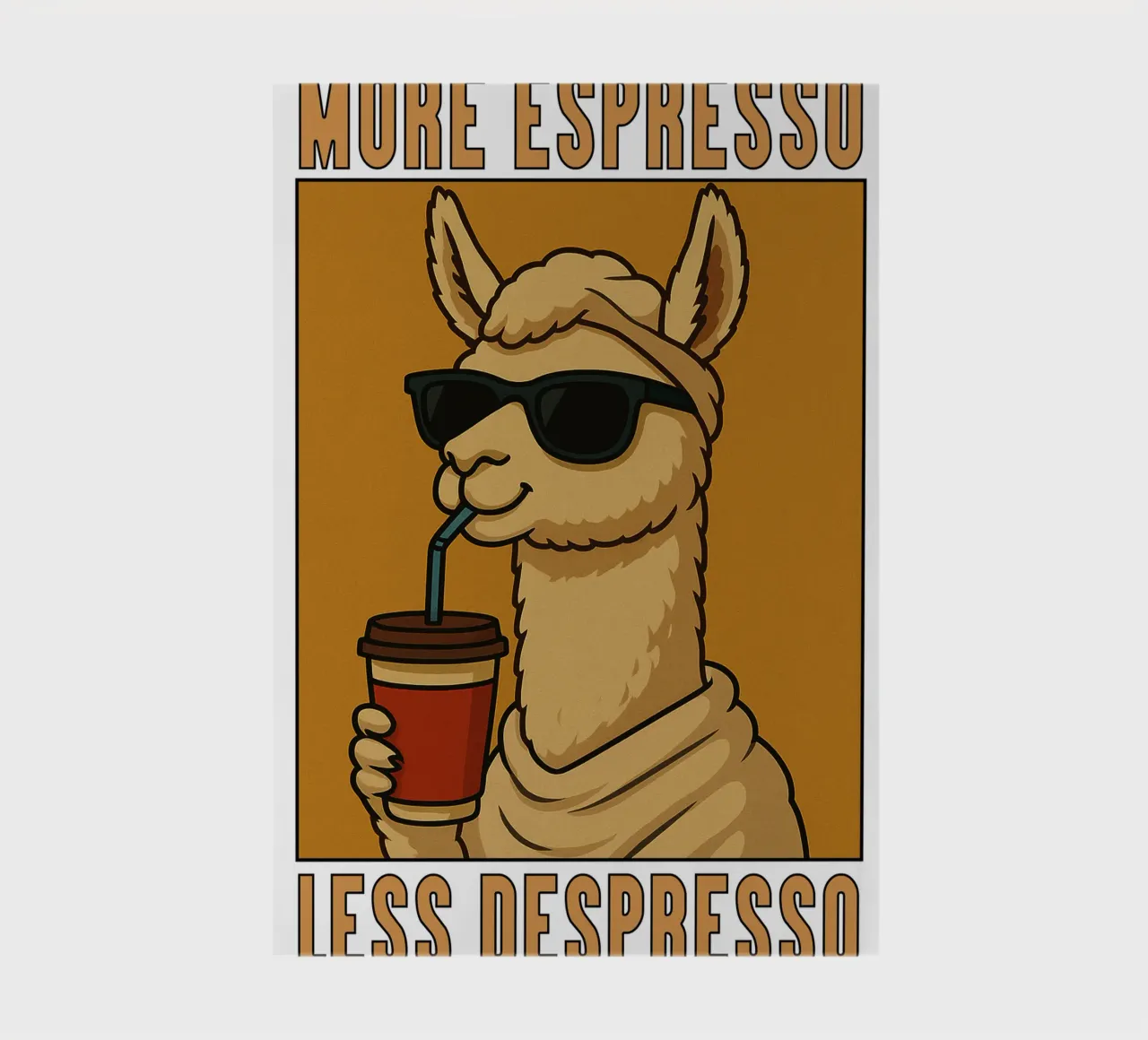 More Espresso Less Despresso Llama notebook by the gindils