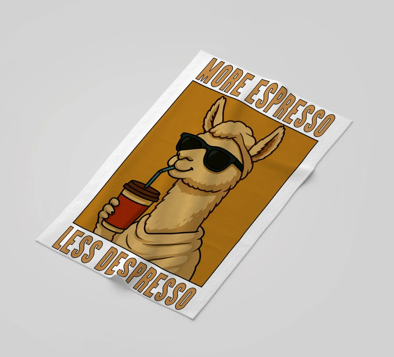 More Espresso Less Despresso Llama telo mare da the gindils