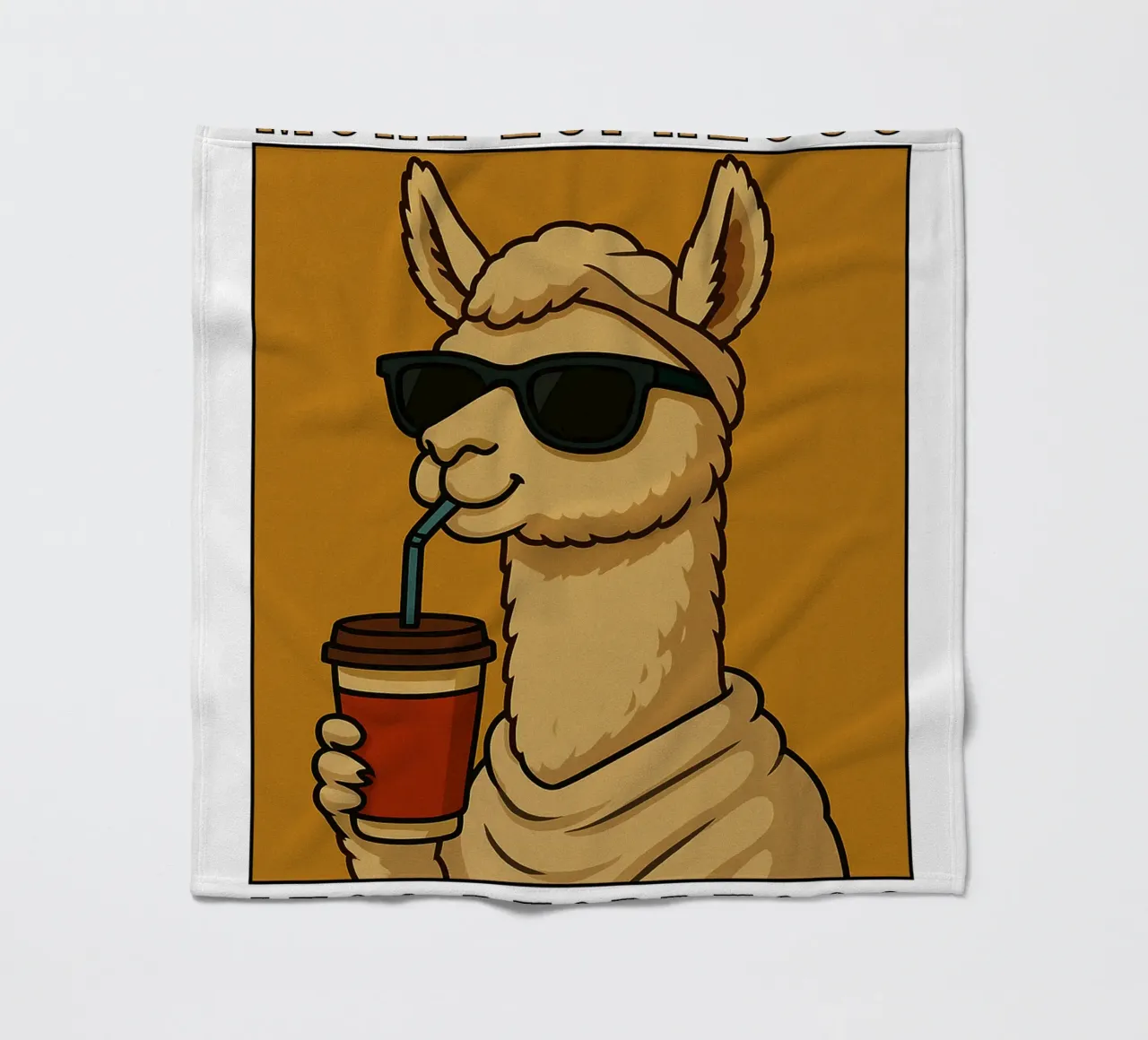 More Espresso Less Despresso Llama coperta in pile da the gindils