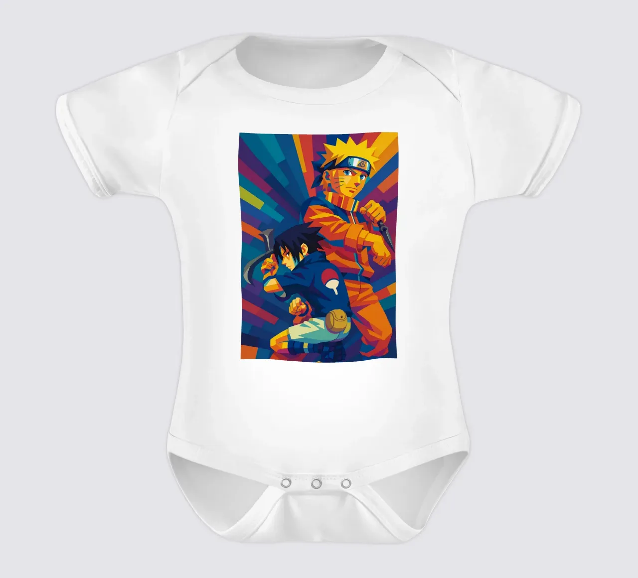 Naruto And Sasuke body neonato maniche corte da HopeStudio