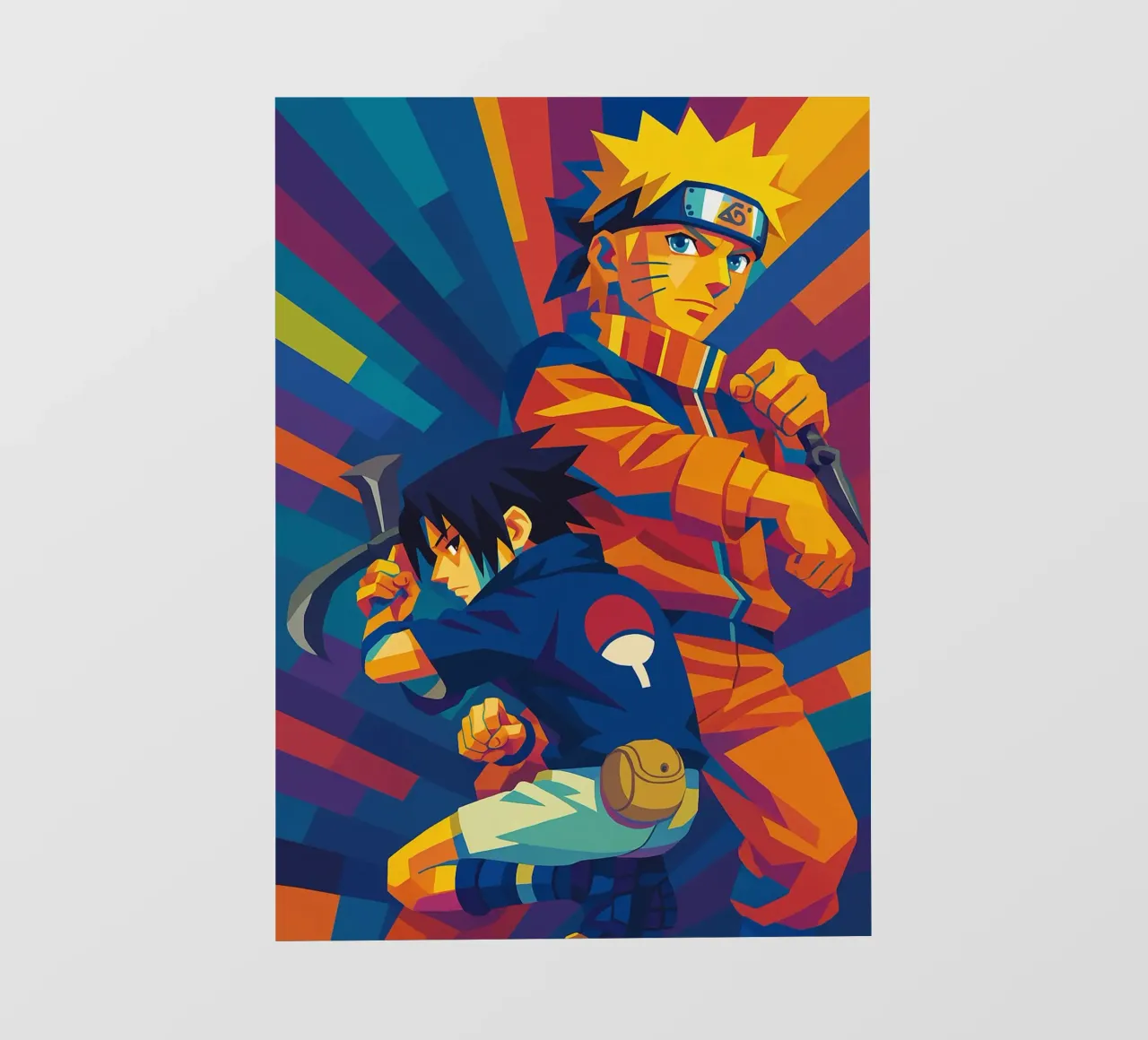 Naruto And Sasuke pellicola backlit da HopeStudio