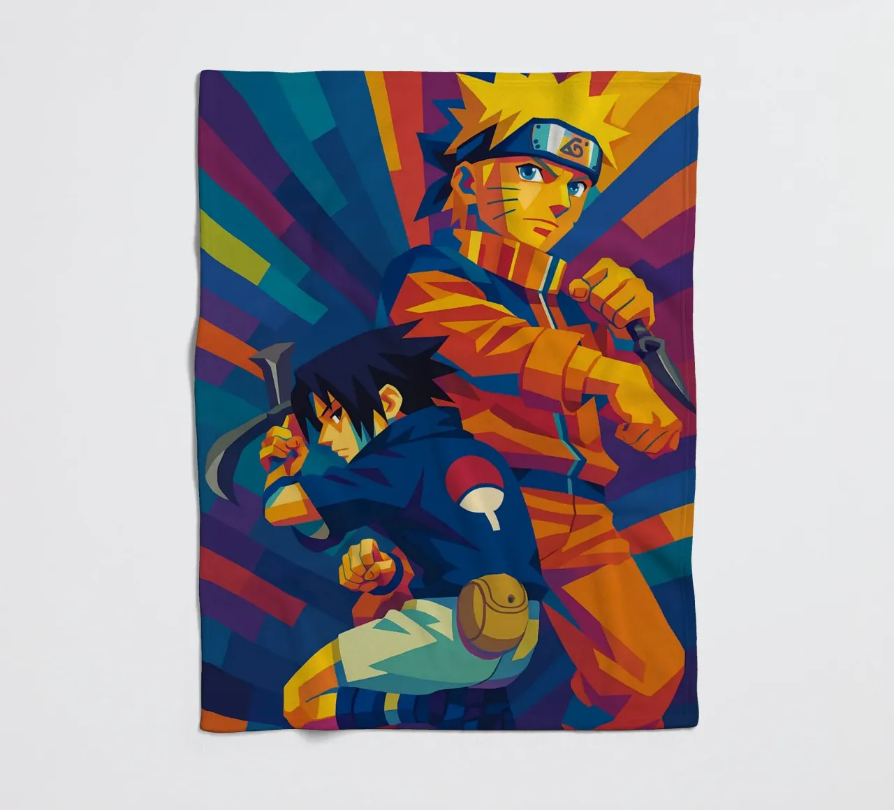 Naruto And Sasuke coperta in pile da HopeStudio