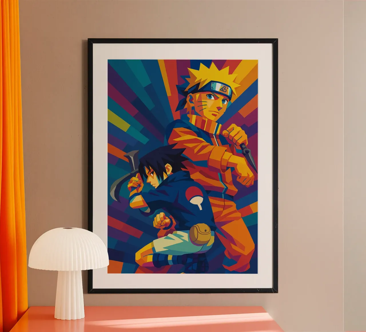 Naruto And Sasuke carta hahnemühle da HopeStudio