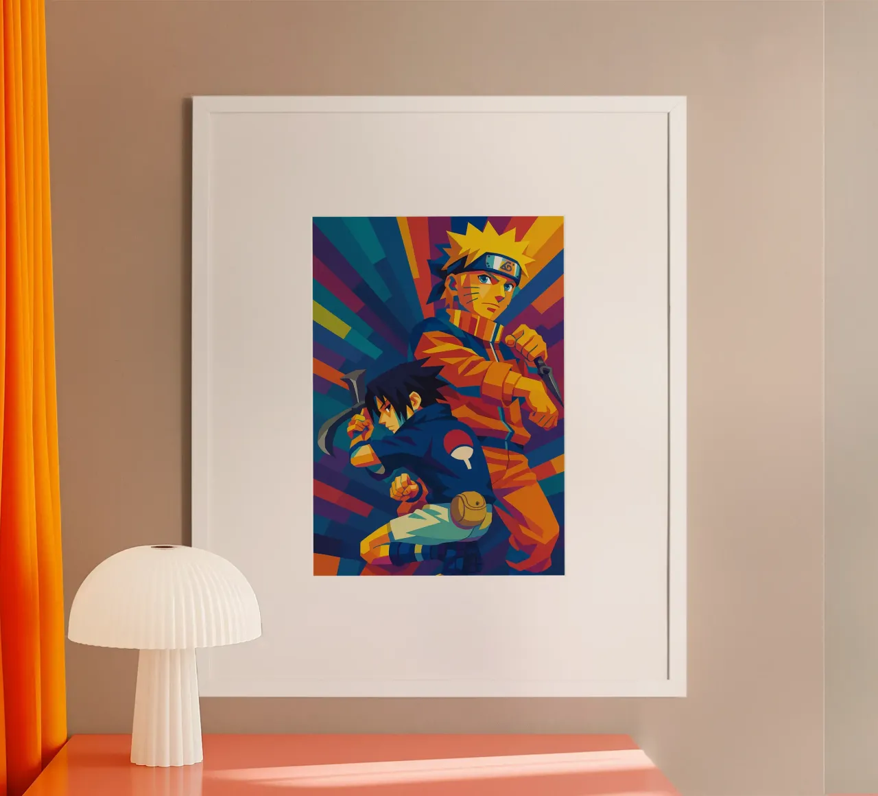 Naruto And Sasuke carta hahnemühle da HopeStudio