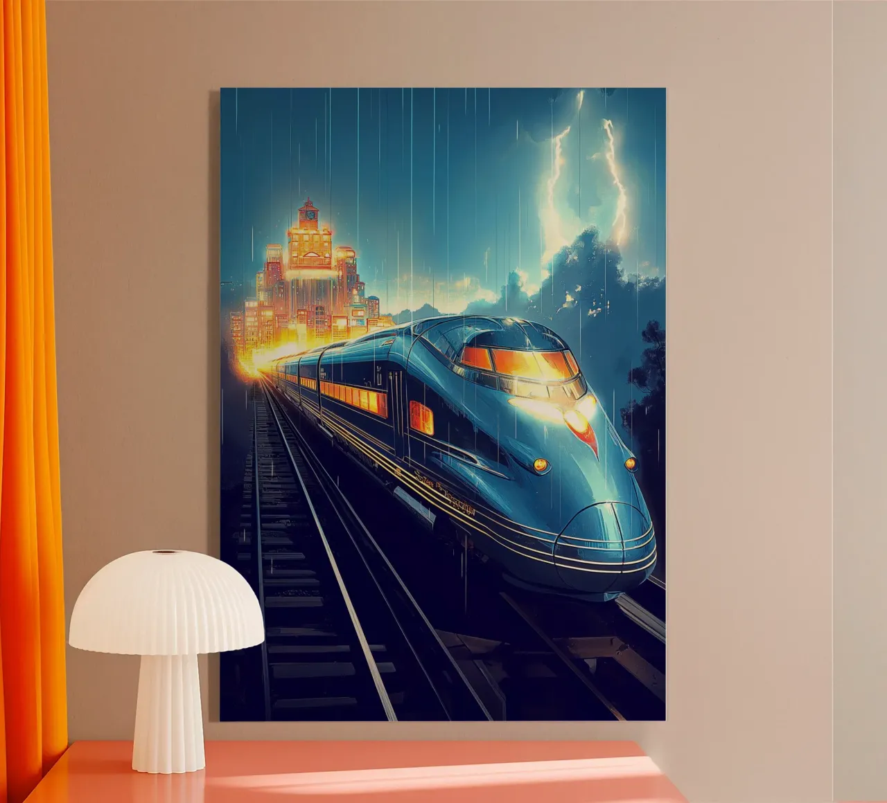 Treno Art Deco plexiglass da Fleur de Lys