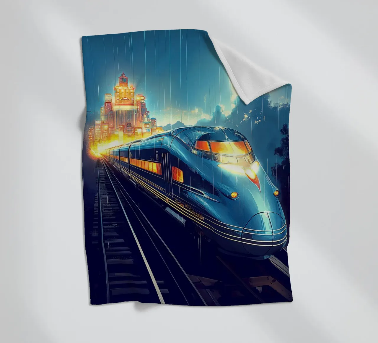 Treno Art Deco coperta in pile da Fleur de Lys