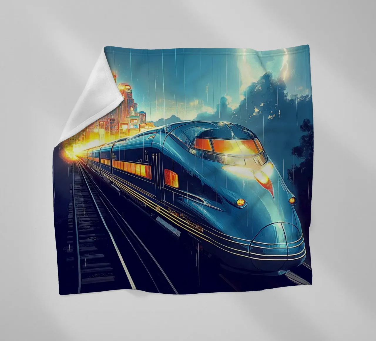 Treno Art Deco coperta in pile da Fleur de Lys