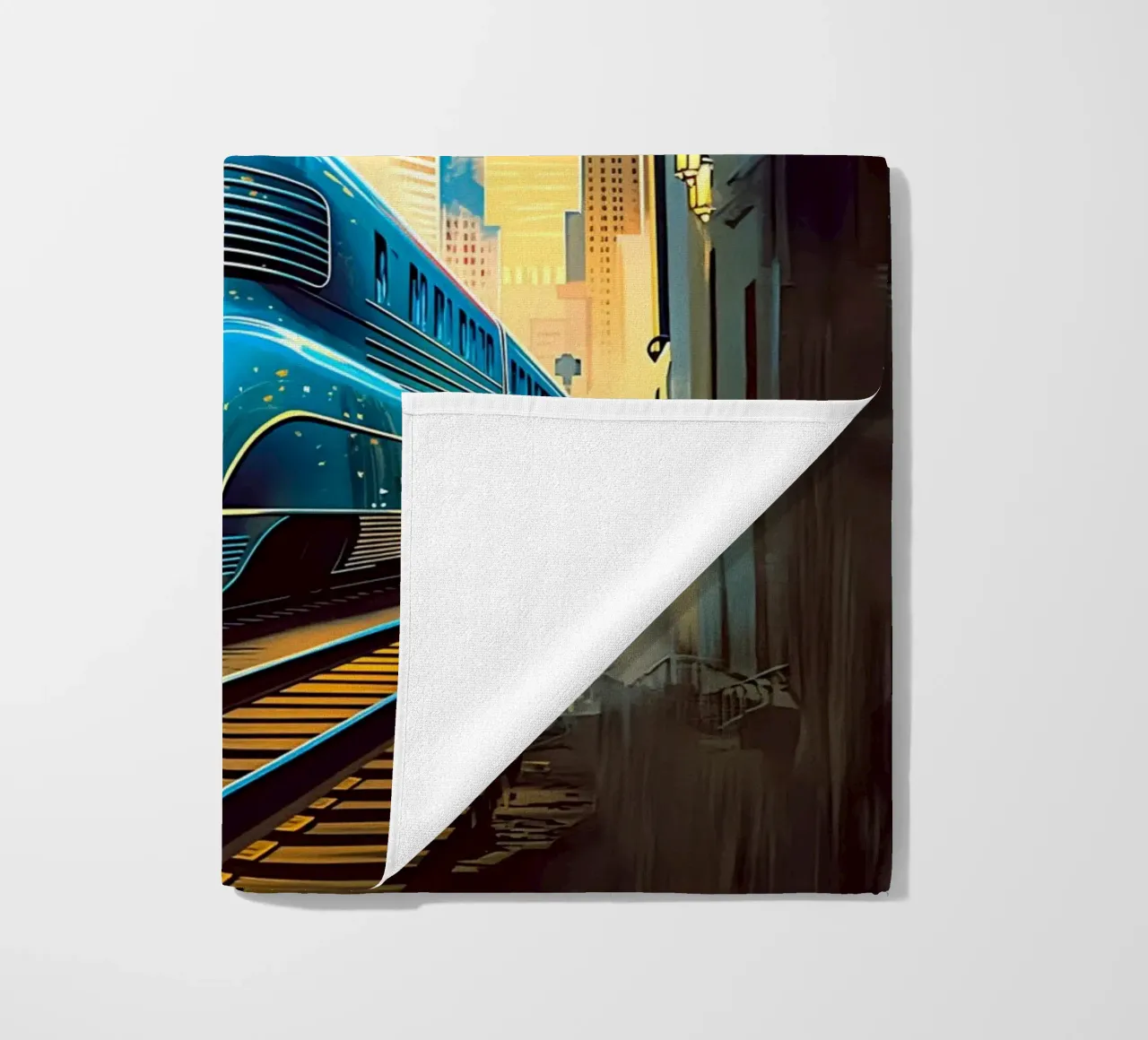 Treno Art Deco telo mare da Fleur de Lys