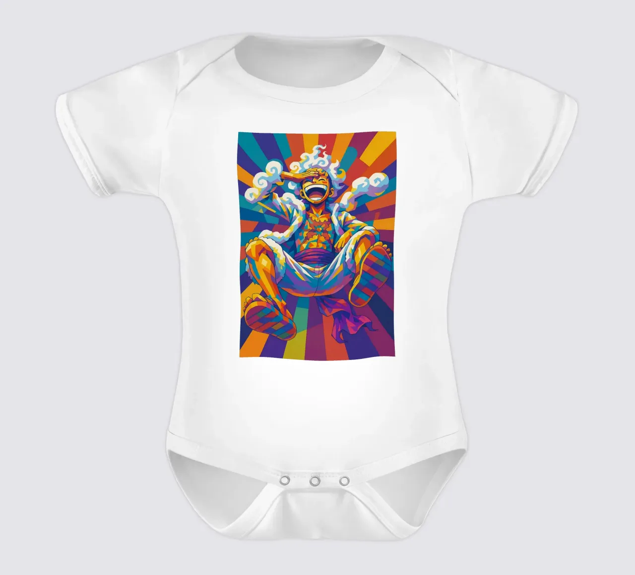 Luffy Gear 5 body neonato maniche corte da HopeStudio