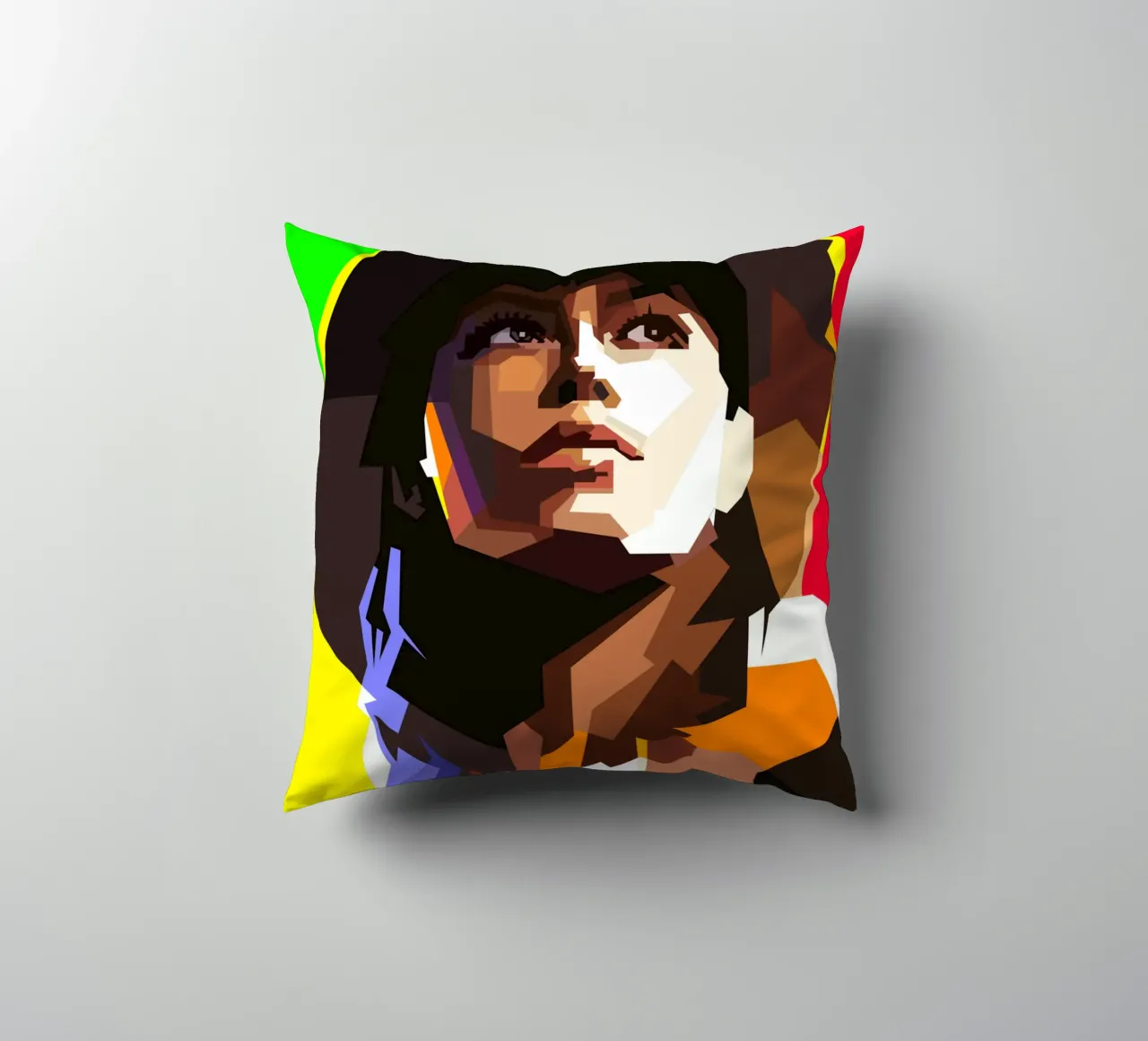 Jessica Biel Attrice di Hollywood WPAP Trending Now cuscino da Artkreator