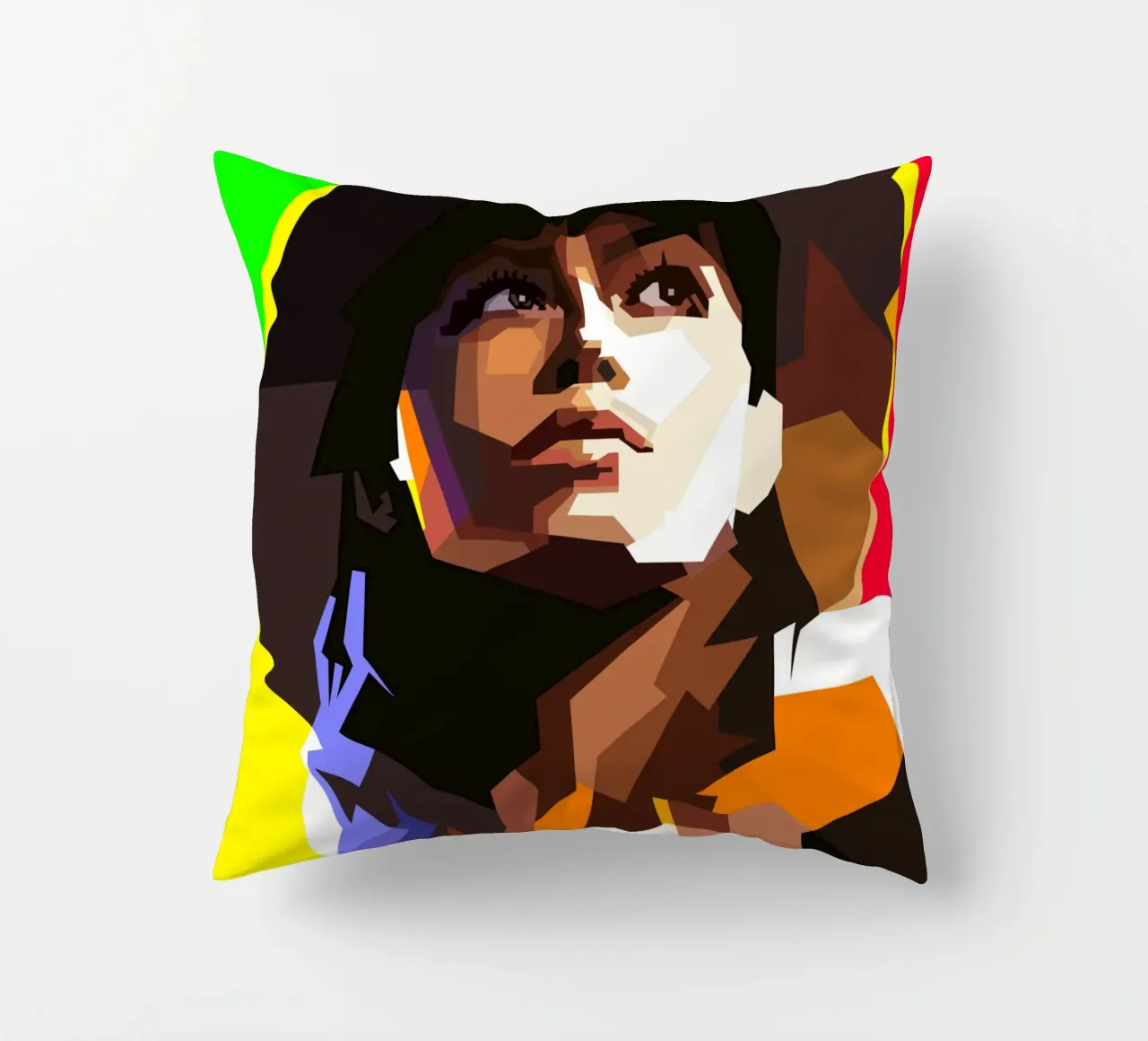 Jessica Biel Attrice di Hollywood WPAP Trending Now cuscino da Artkreator