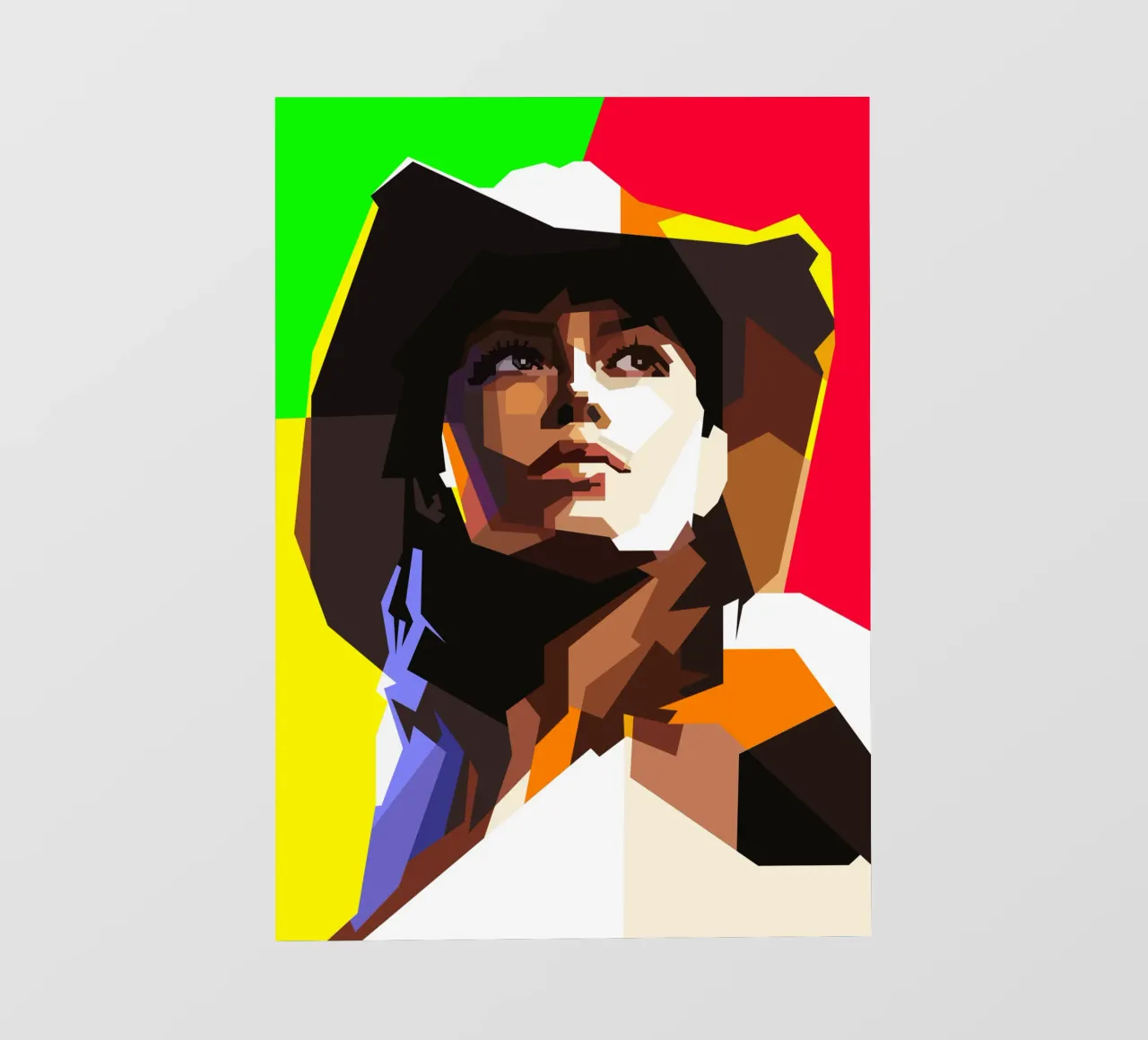 Jessica Biel Attrice di Hollywood WPAP Trending Now pellicola backlit da Artkreator