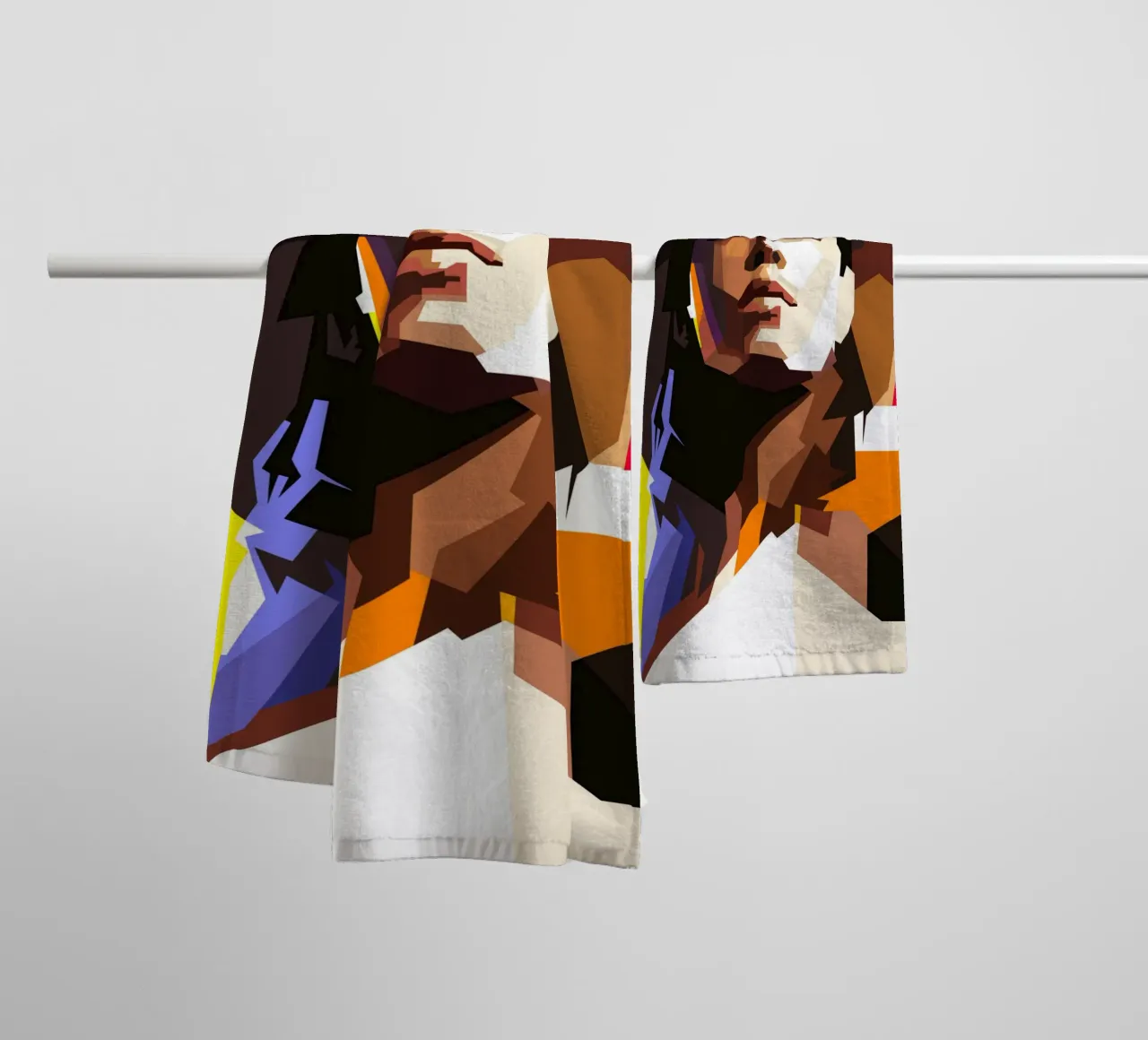 Jessica Biel Attrice di Hollywood WPAP Trending Now asciugamano da bagno da Artkreator