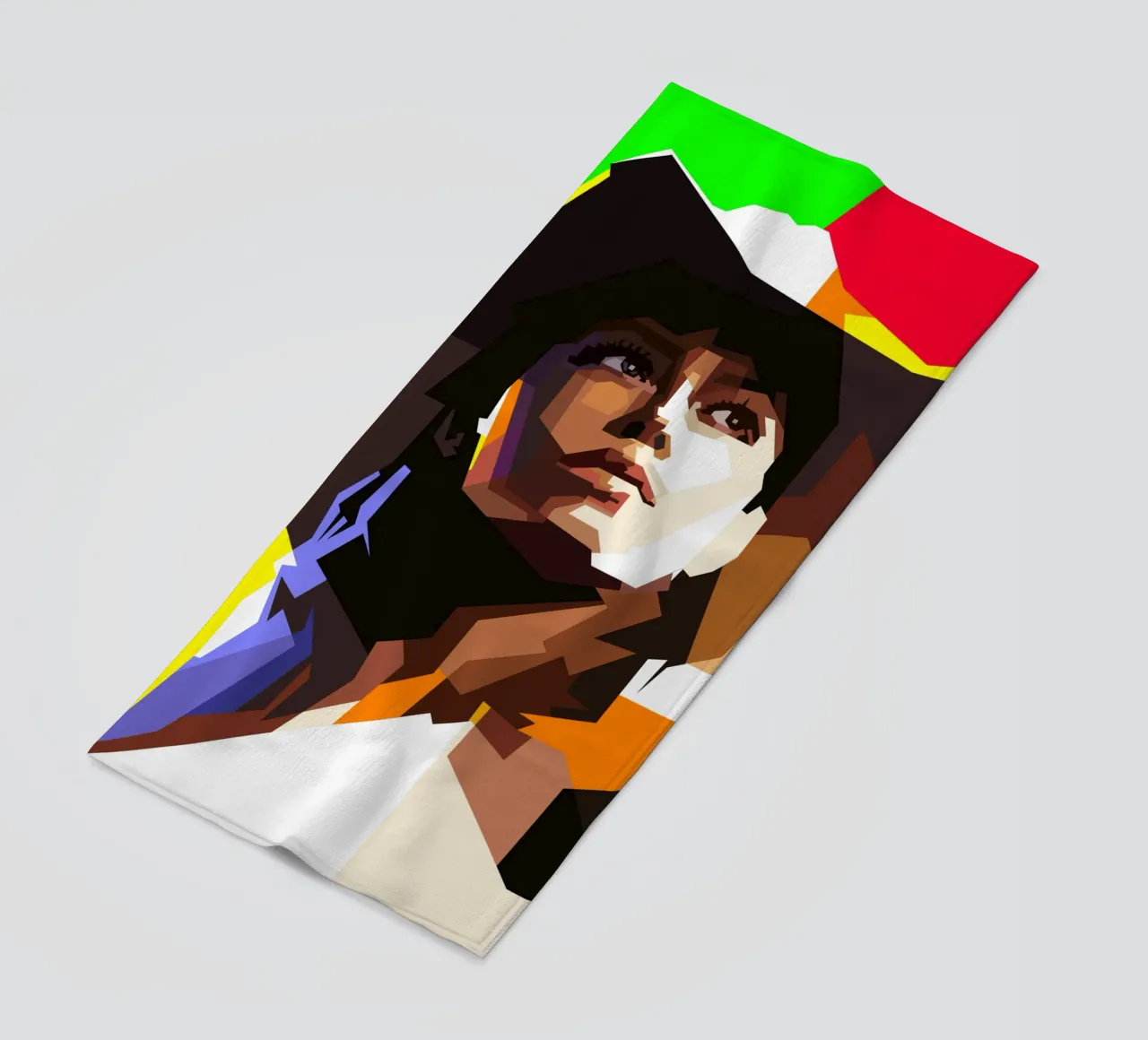 Jessica Biel Hollywood Actress WPAP Trending Now beach towel by Artkreator