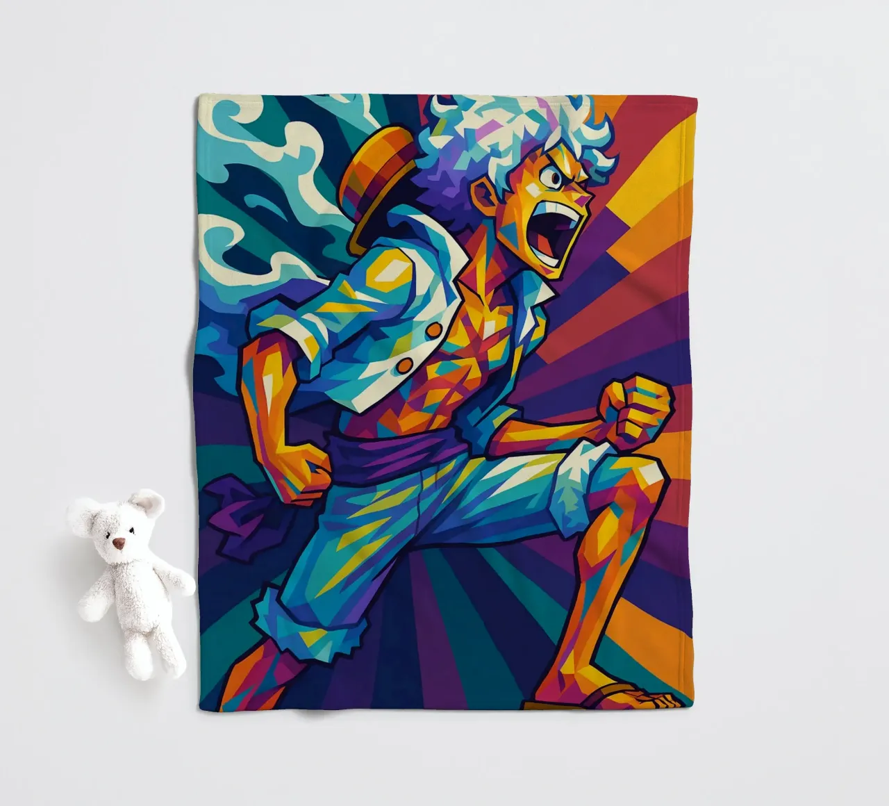 Luffy Gear 5 manta de franela de HopeStudio