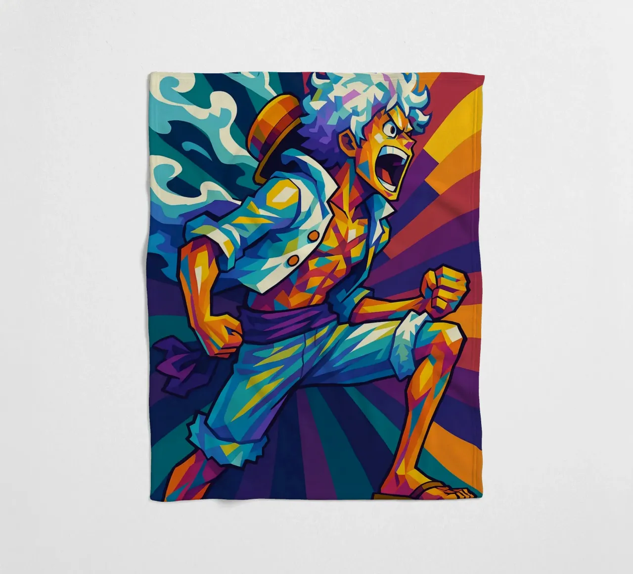 Luffy Gear 5 manta de franela de HopeStudio
