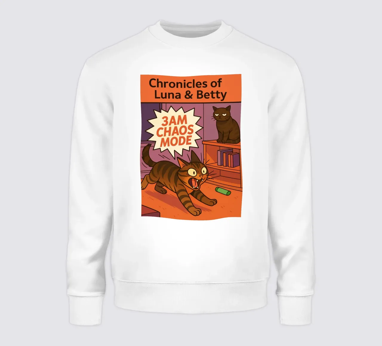 3am chaos mode funny Cat sudadera de the gindils