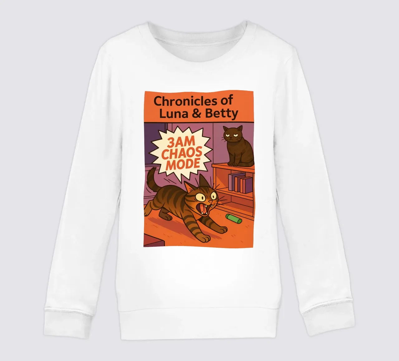 3am chaos mode funny Cat sudadera para niño de the gindils