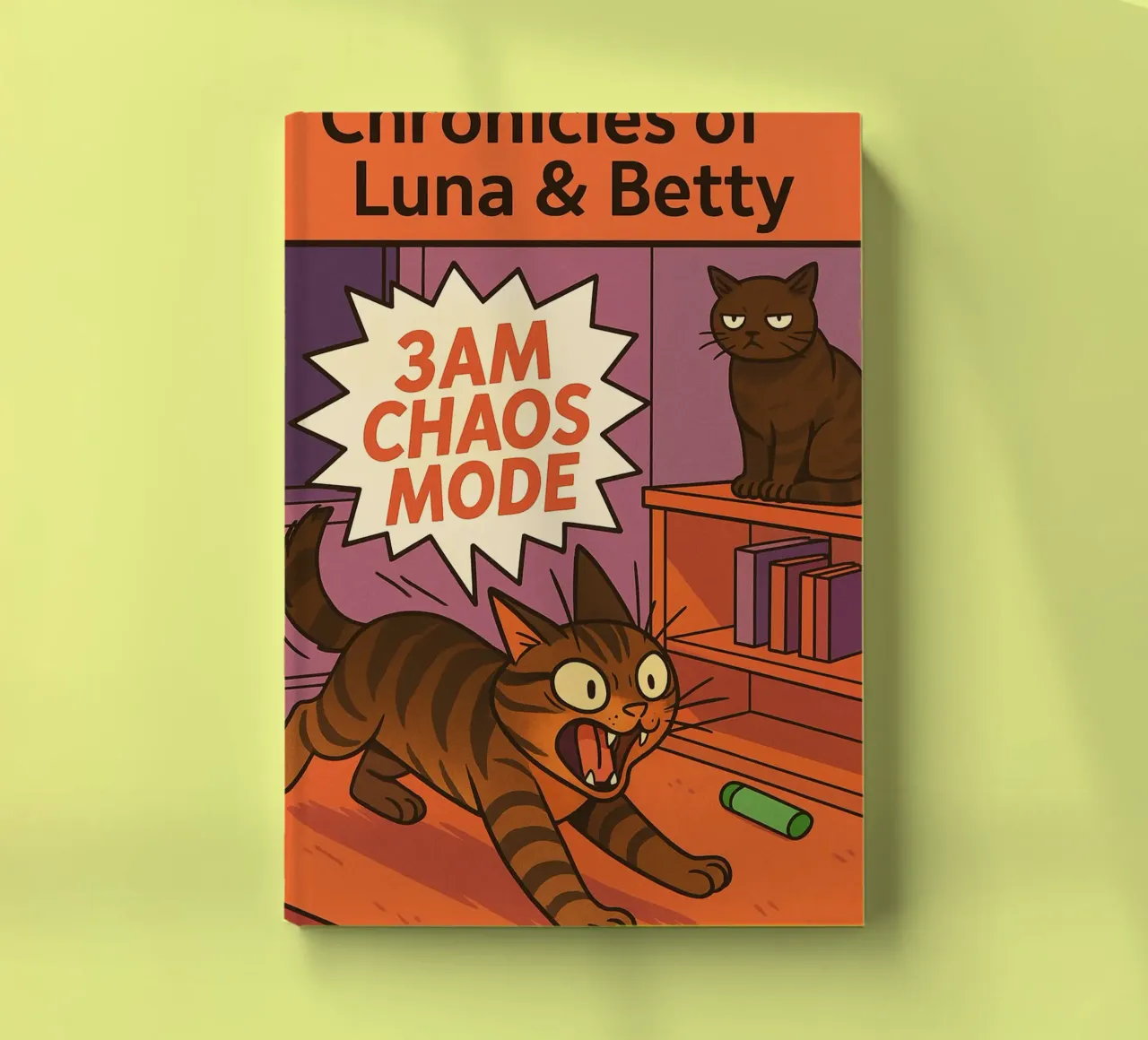 3am chaos mode funny Cat notebook by the gindils