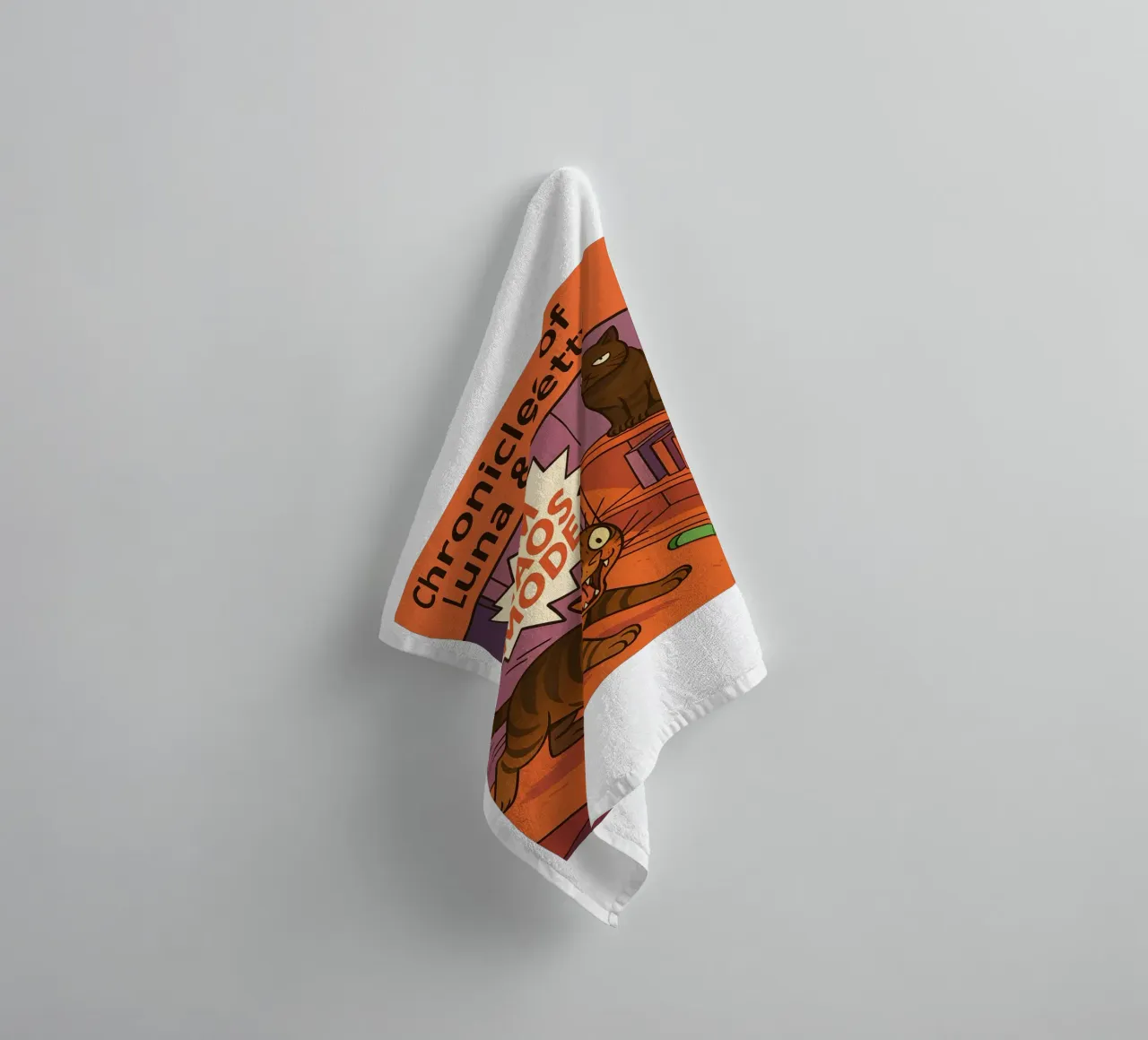 3am chaos mode funny Cat towel by the gindils