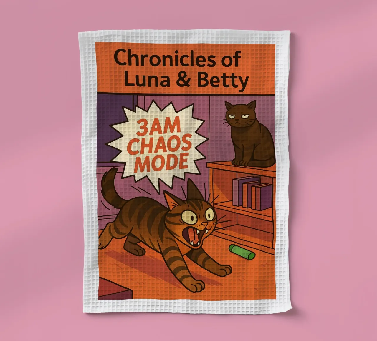 3am chaos mode funny Cat torchon de the gindils
